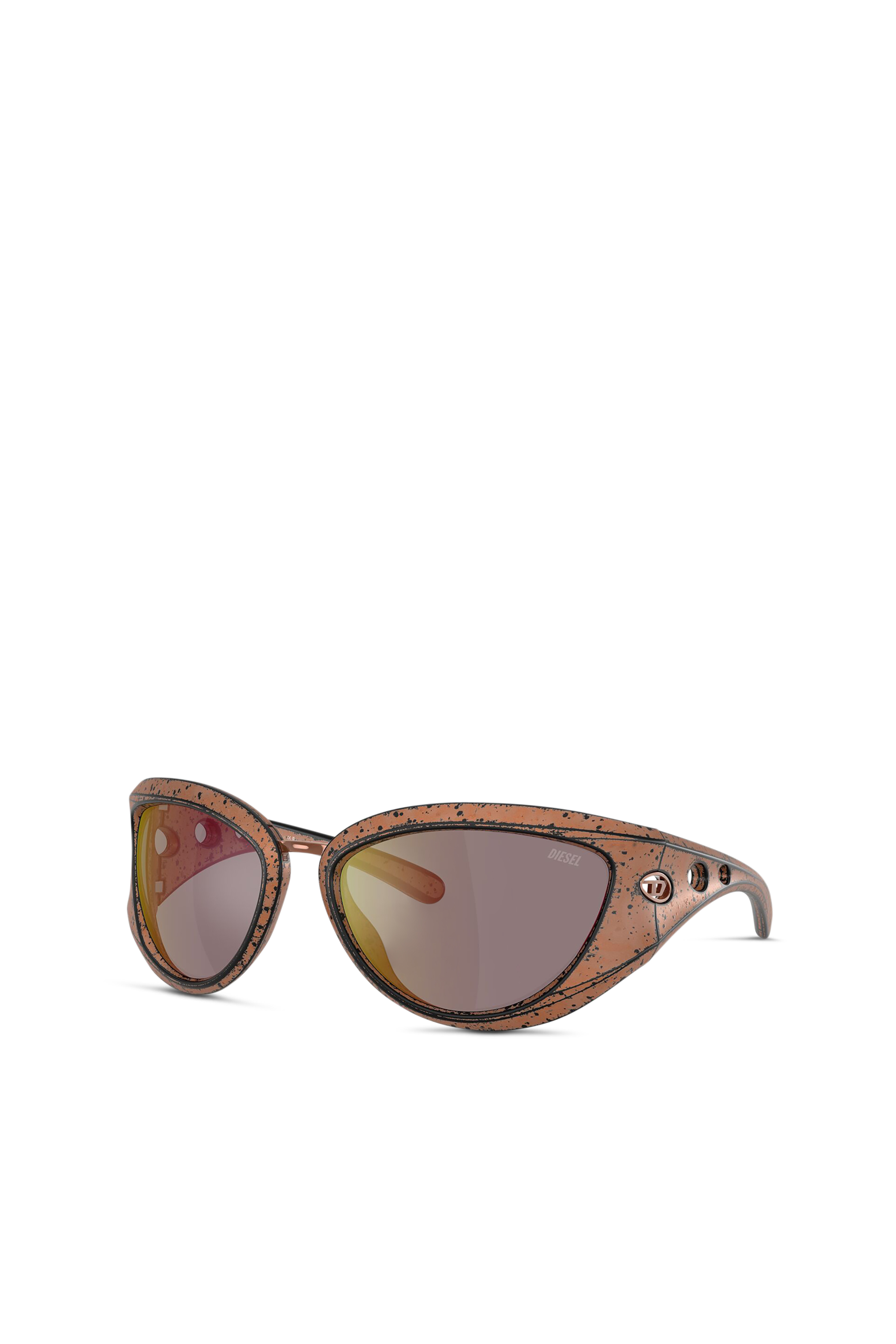 Diesel - 0DL3007U, Lunettes de soleil style œil de chat Mixte in Marron - 5