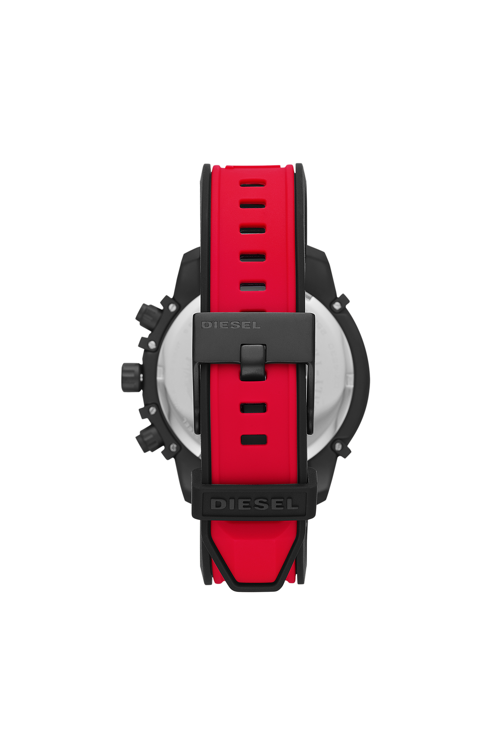 Diesel - DZ4530, Montre Griffed chronographe en silicone rouge Homme in Rouge - 2