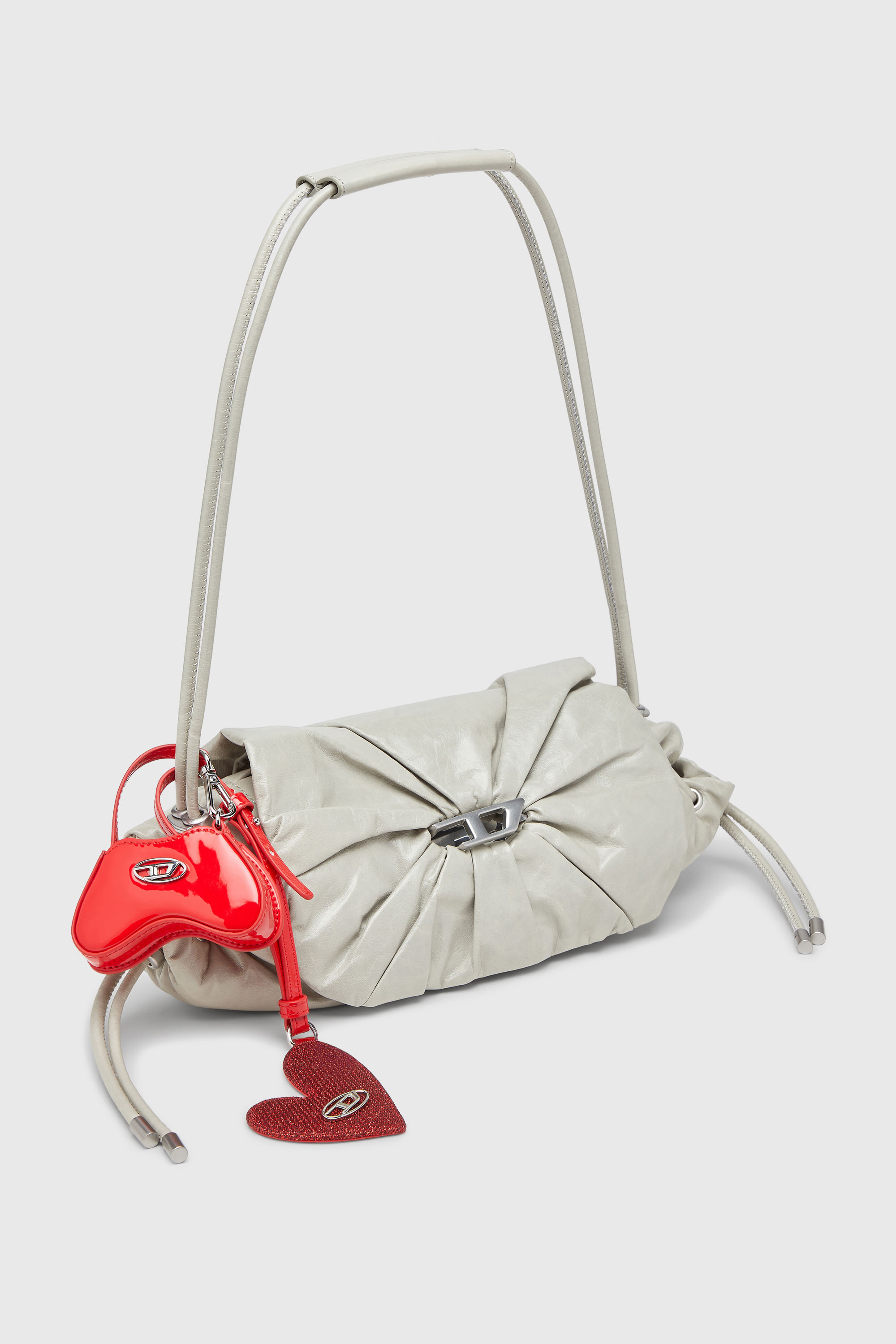 Diesel - PLAY MIRROR, Pendentif c&oelig;ur avec logo en m&eacute;tal Femme in Rouge - 2