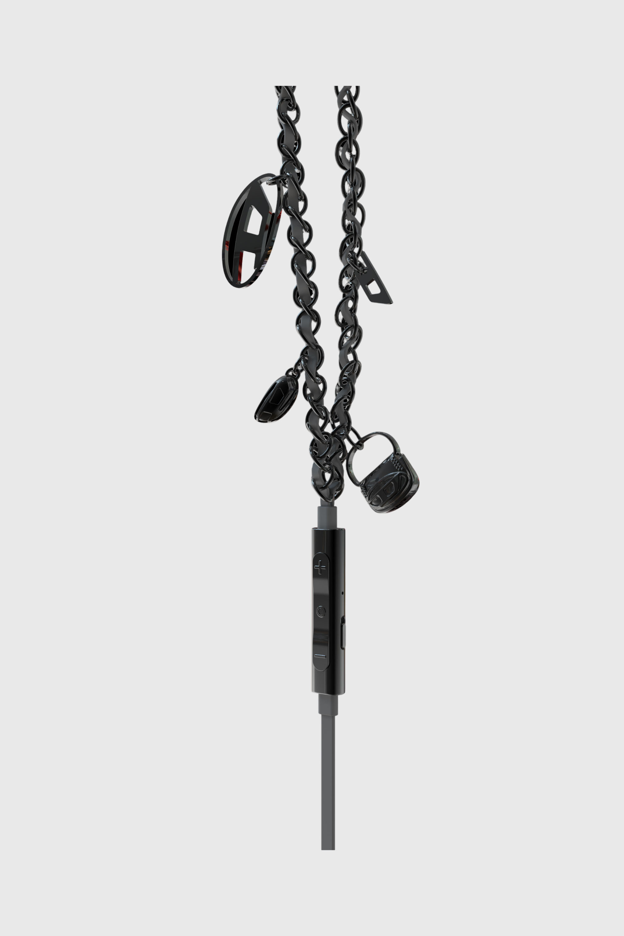 Diesel - 60686 WIRED EARBUDS WIRED EARBUDS, &Eacute;couteurs filaires et charms Mixte in Noir - 3