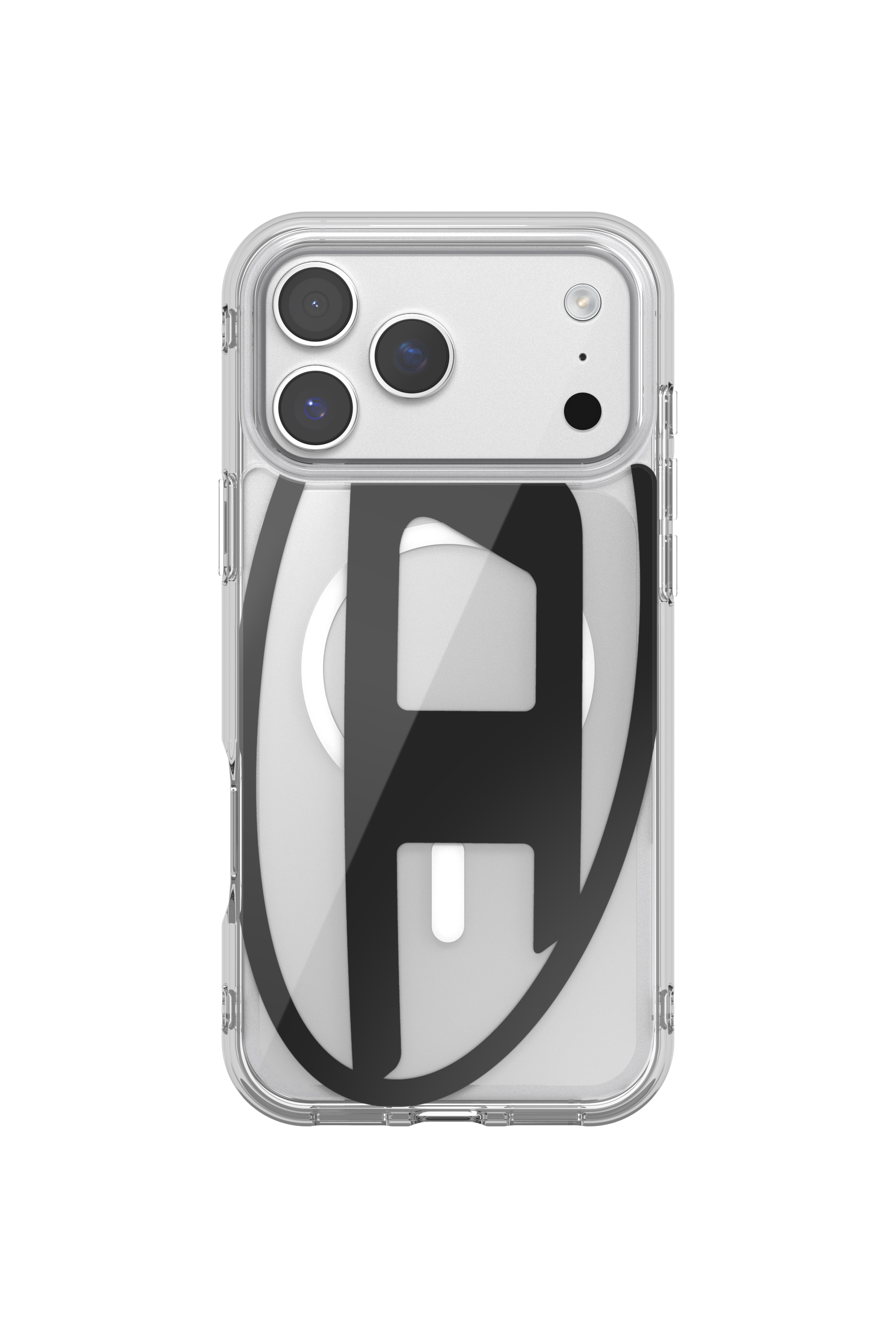 Diesel - 60418 AOP CASE, Étui métallique Oval D avec Magsafe pour iPhone 17 Pro Max Mixte in Noir - 2