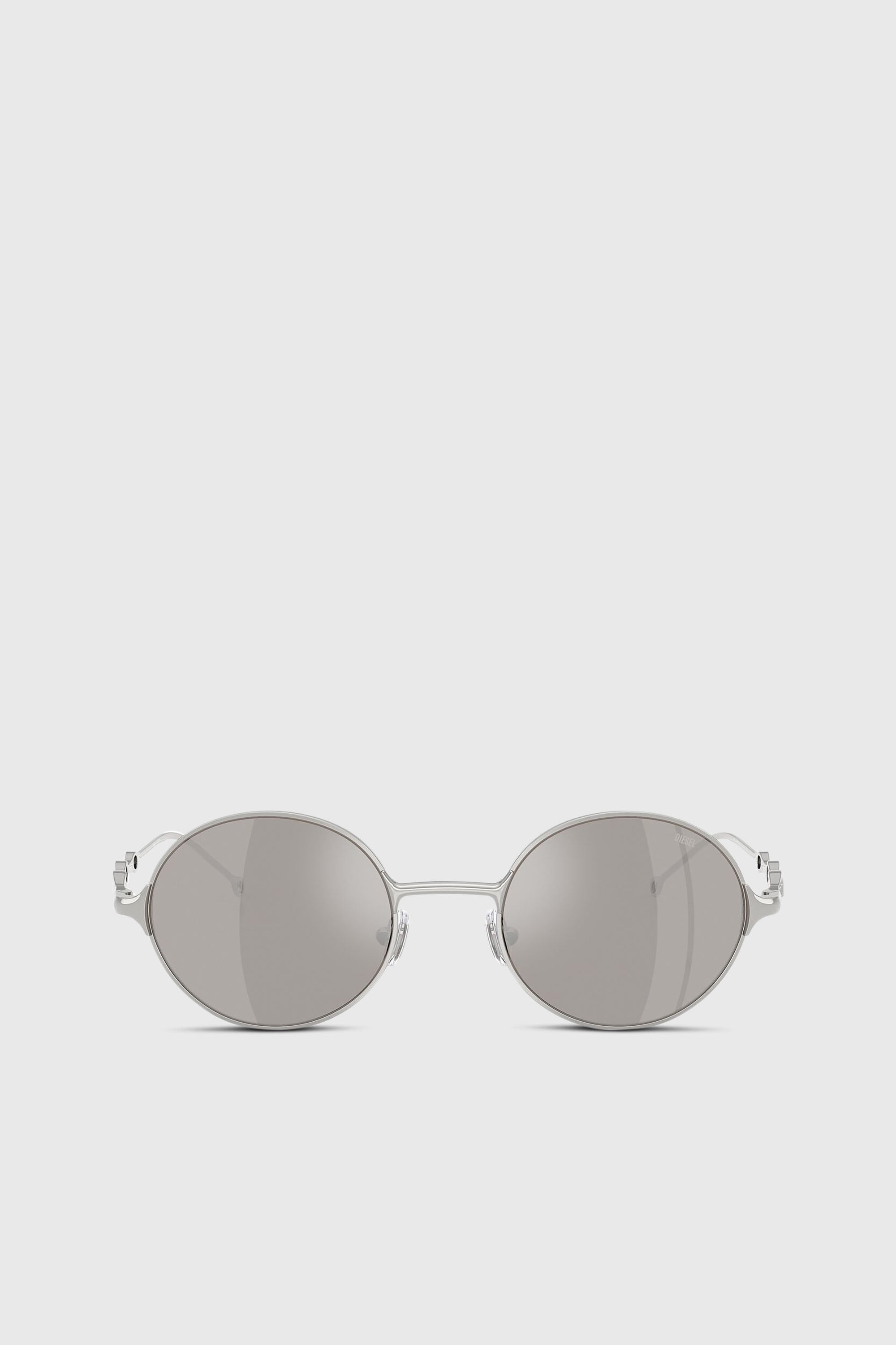 Diesel - 0DL1008, Lunettes de soleil rondes Mixte in Gris argent&eacute; - 1