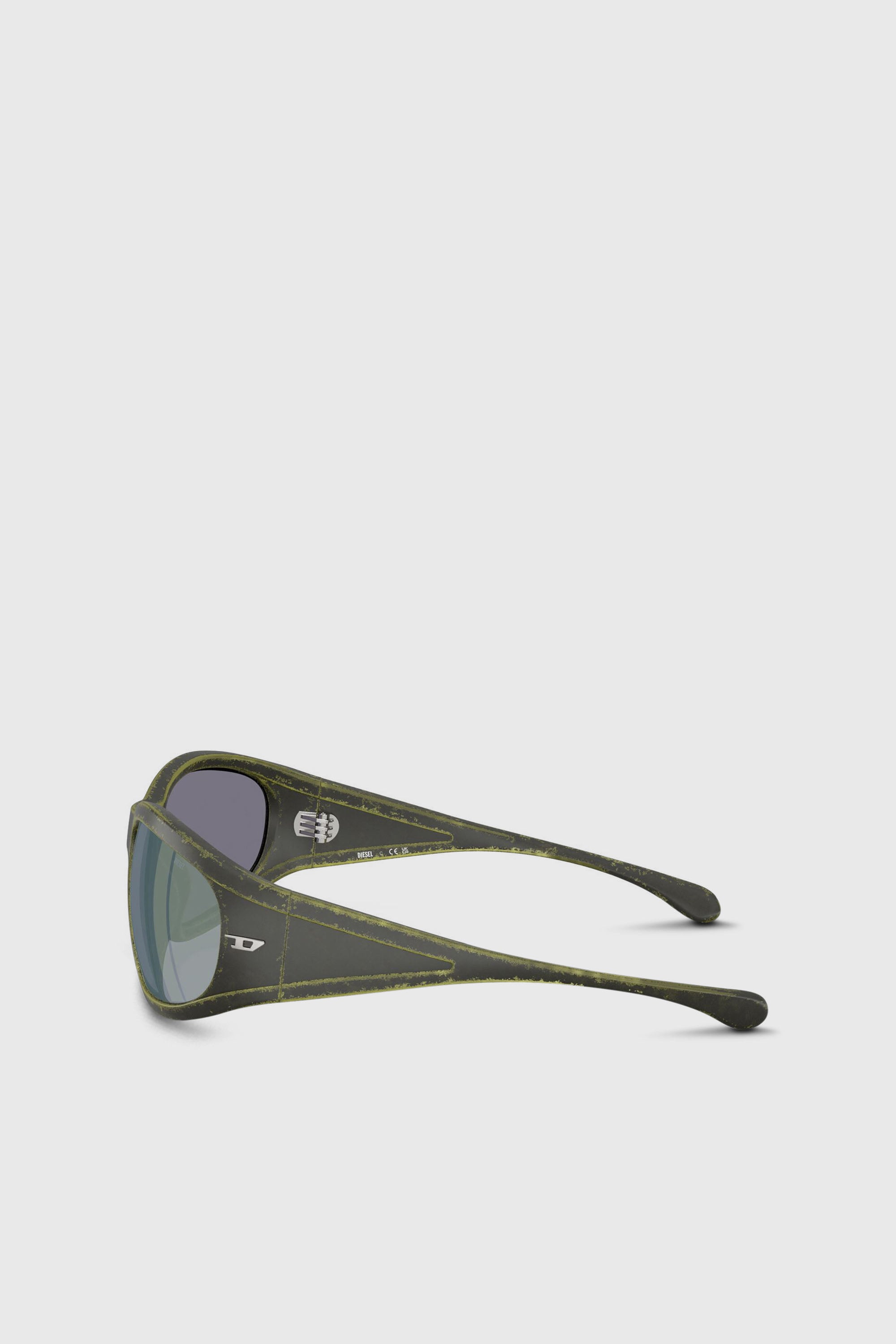 Diesel - 0DL3002, Lunettes de soleil rectangulaires en ac&eacute;tate Mixte in Vert - 2