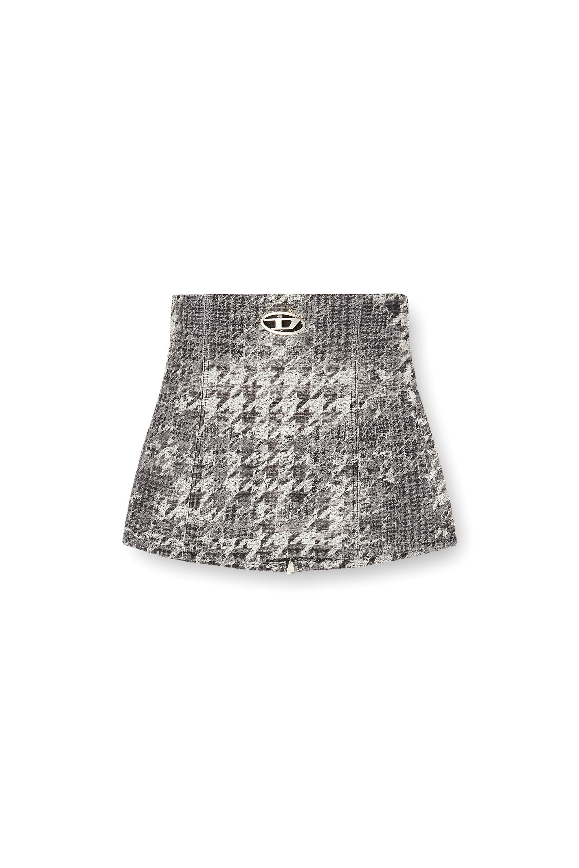 Diesel - DE-ORSET-FSH1, Basque en denim jacquard motif Prince-de-Galles Femme in Polychrome - 3