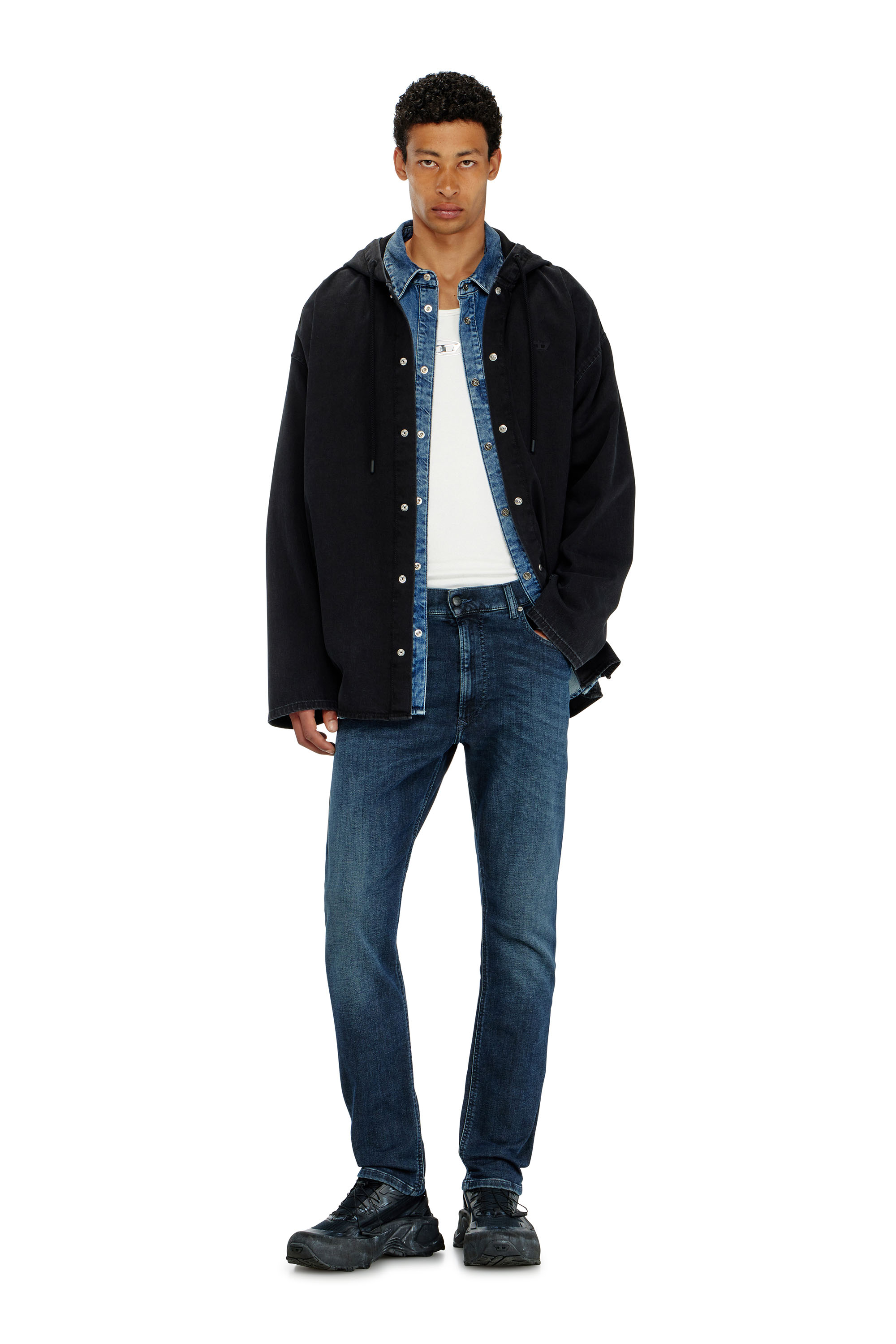 Diesel - Regular 2032 D-Krooley-BW Joggjeans&reg; 09P94 Homme, Bleu Fonc&eacute; - Image 2