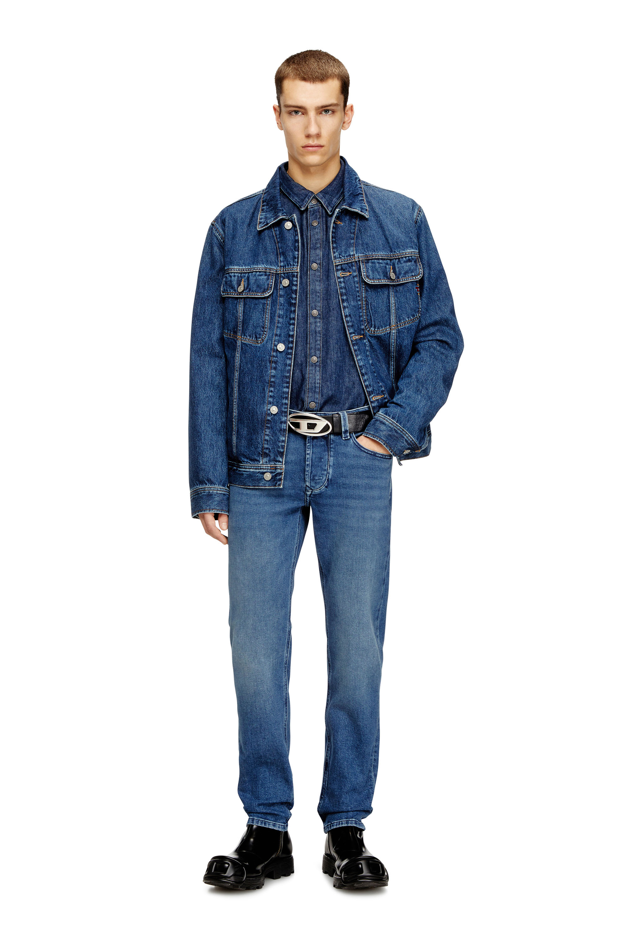 Diesel - Regular Jeans 1986 Larkee-Beex 0ADBA Homme, Bleu moyen - Image 2