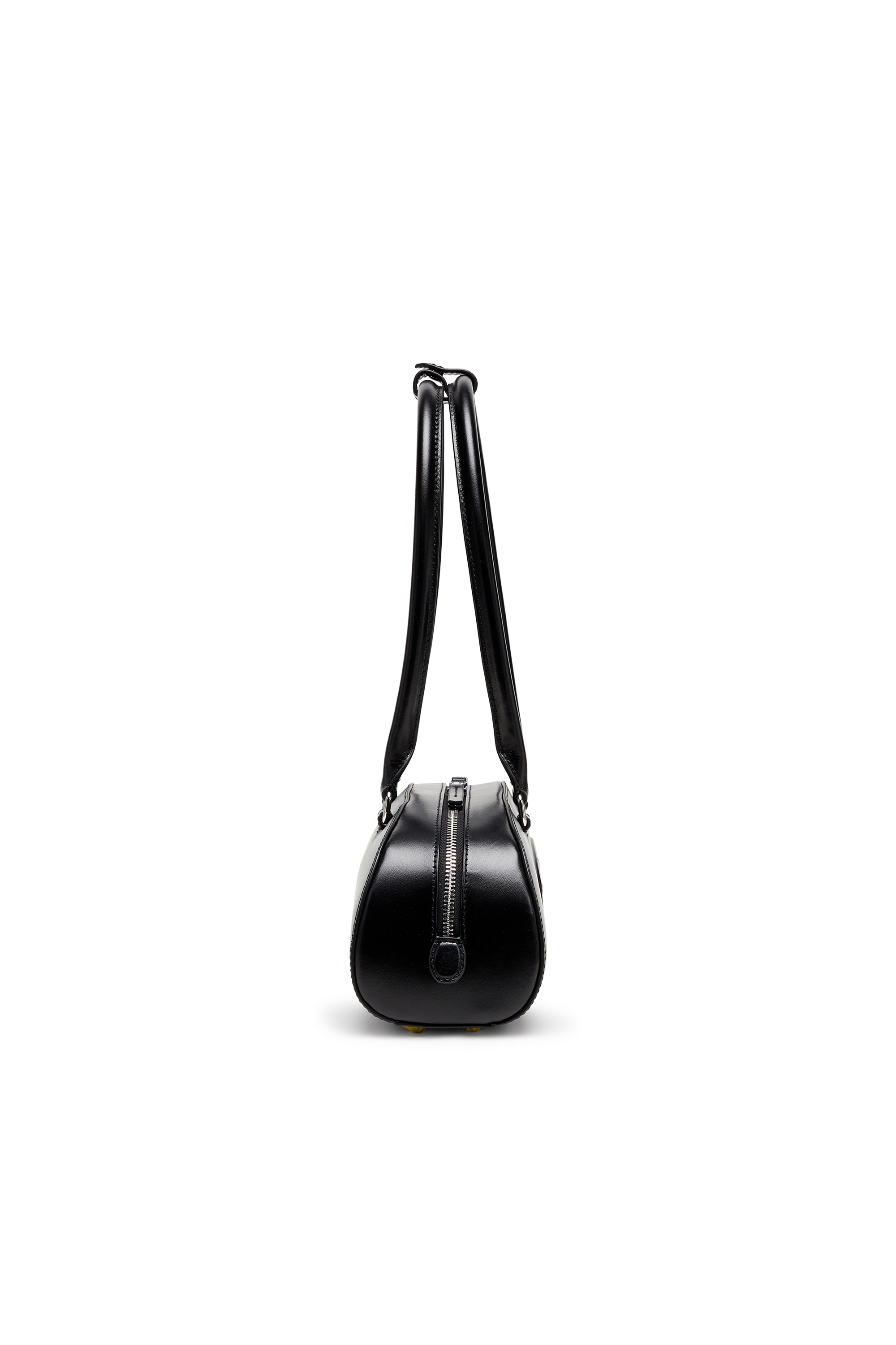 Diesel - 1DR DOME SHOULDER EW, 1DR Dome - Sac bowling allong&eacute; en cuir Femme in Noir - 4