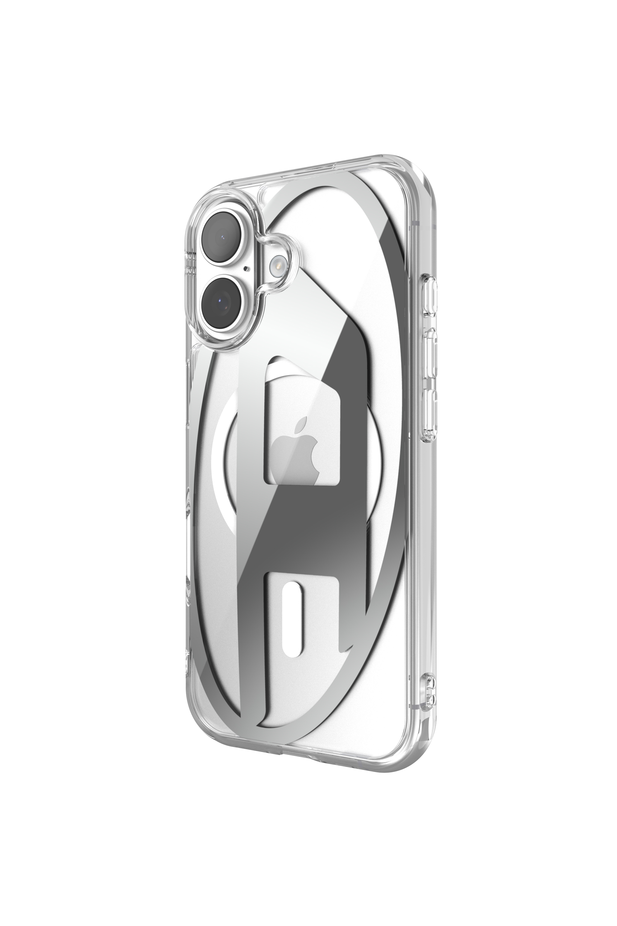 Diesel - 60411 AOP CASE, Étui Oval D Metallic avec Magsafe pour iPhone 17 argent Mixte in Gris - 4