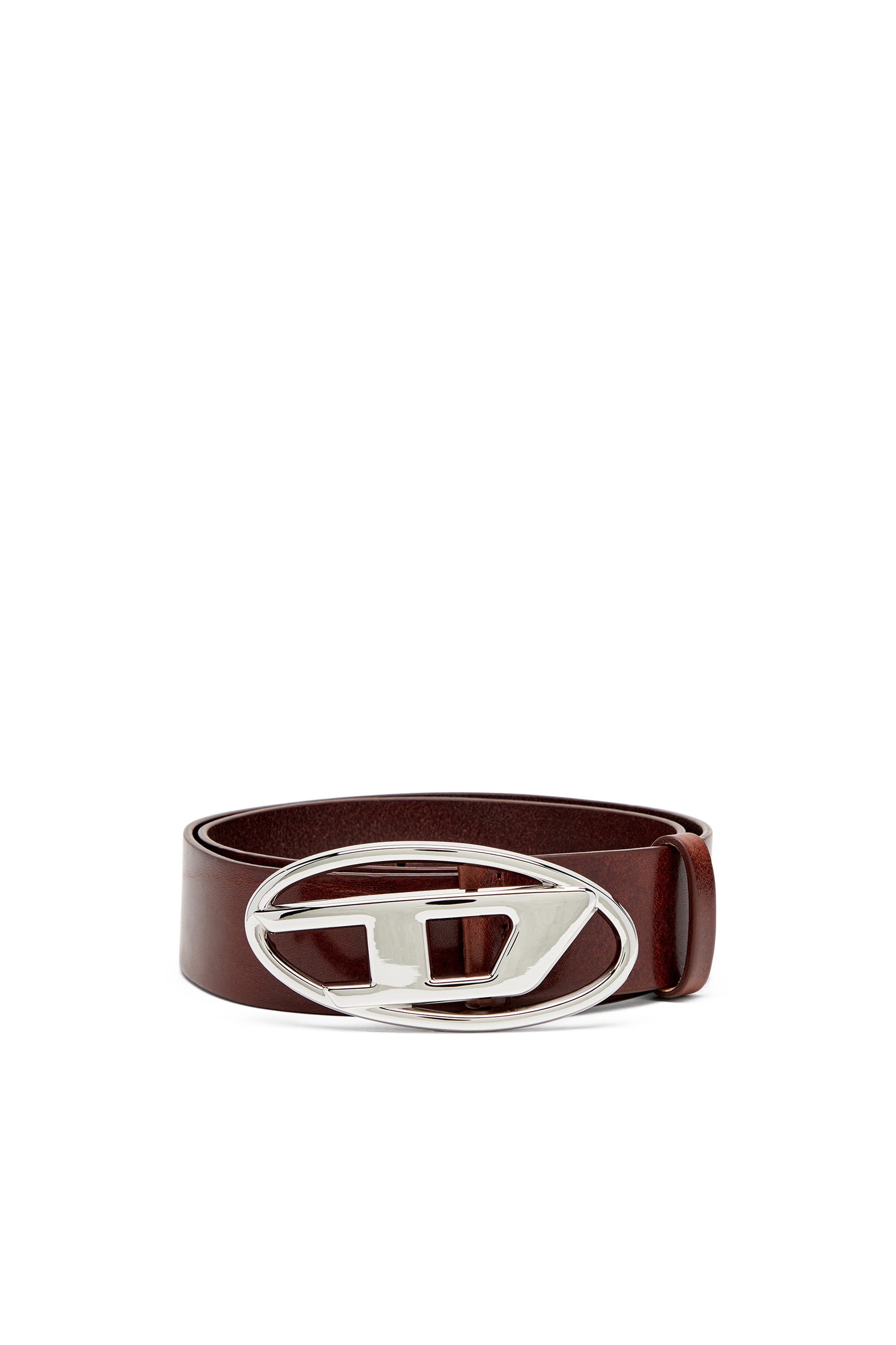 Diesel - B-1DR W, Ceinture 3.9 cm avec boucle à logo D Femme in Marron - 1