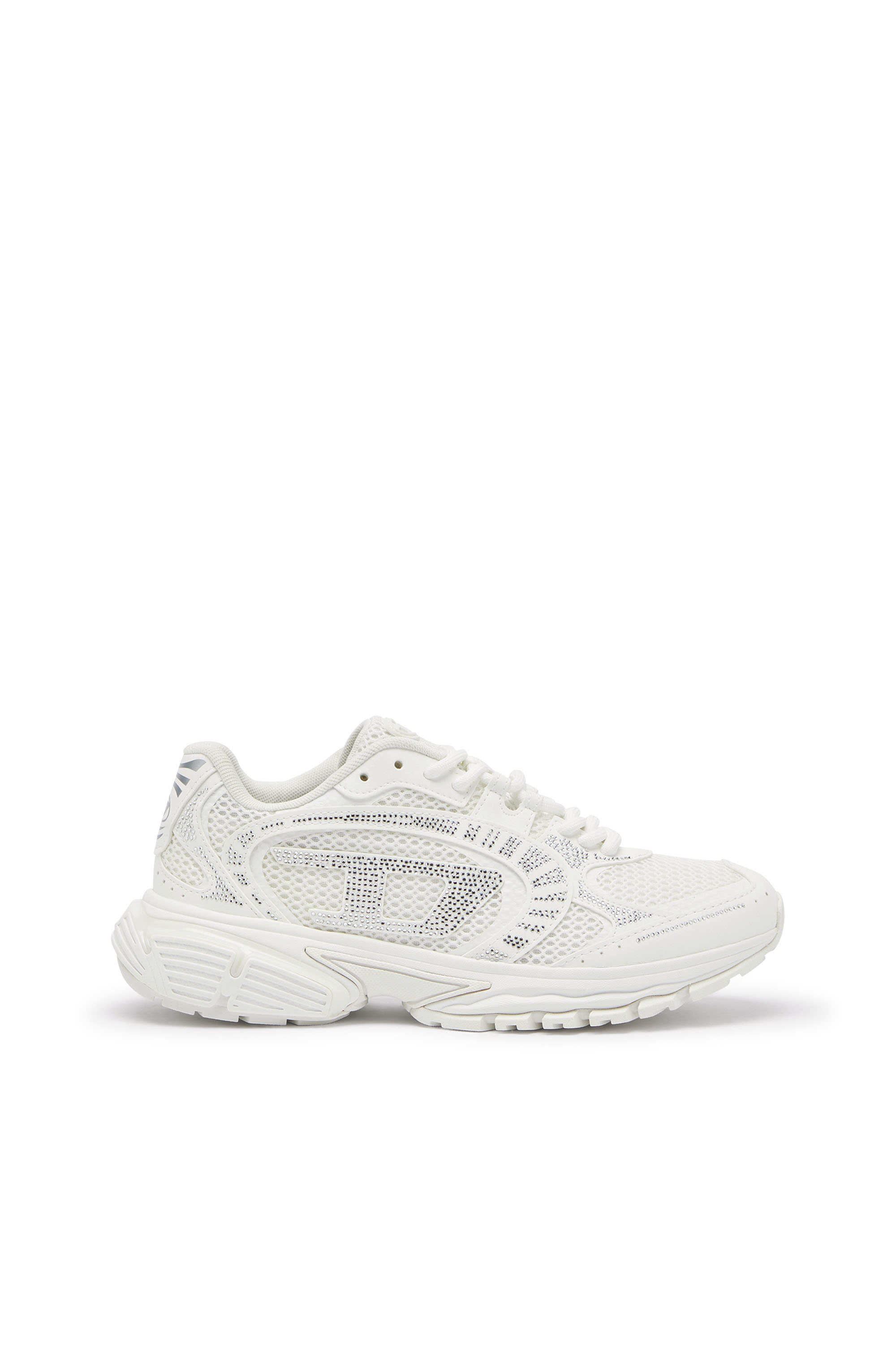 Diesel - S-PRO-V-DENSE LOW W, S-Pro-V-Dense - Sneakers en mesh avec cristaux Femme in Blanc - 1