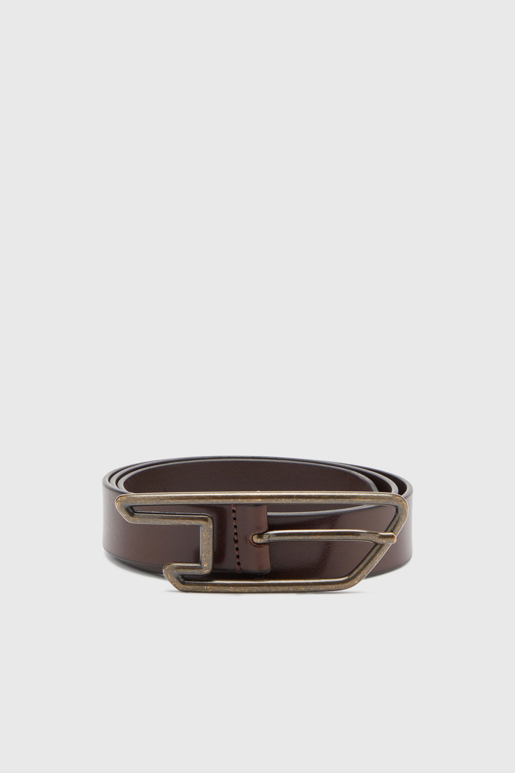 Diesel - B-D LINE 30, Ceinture 3 cm en cuir avec boucle &agrave; logo D Mixte in Marron - 1