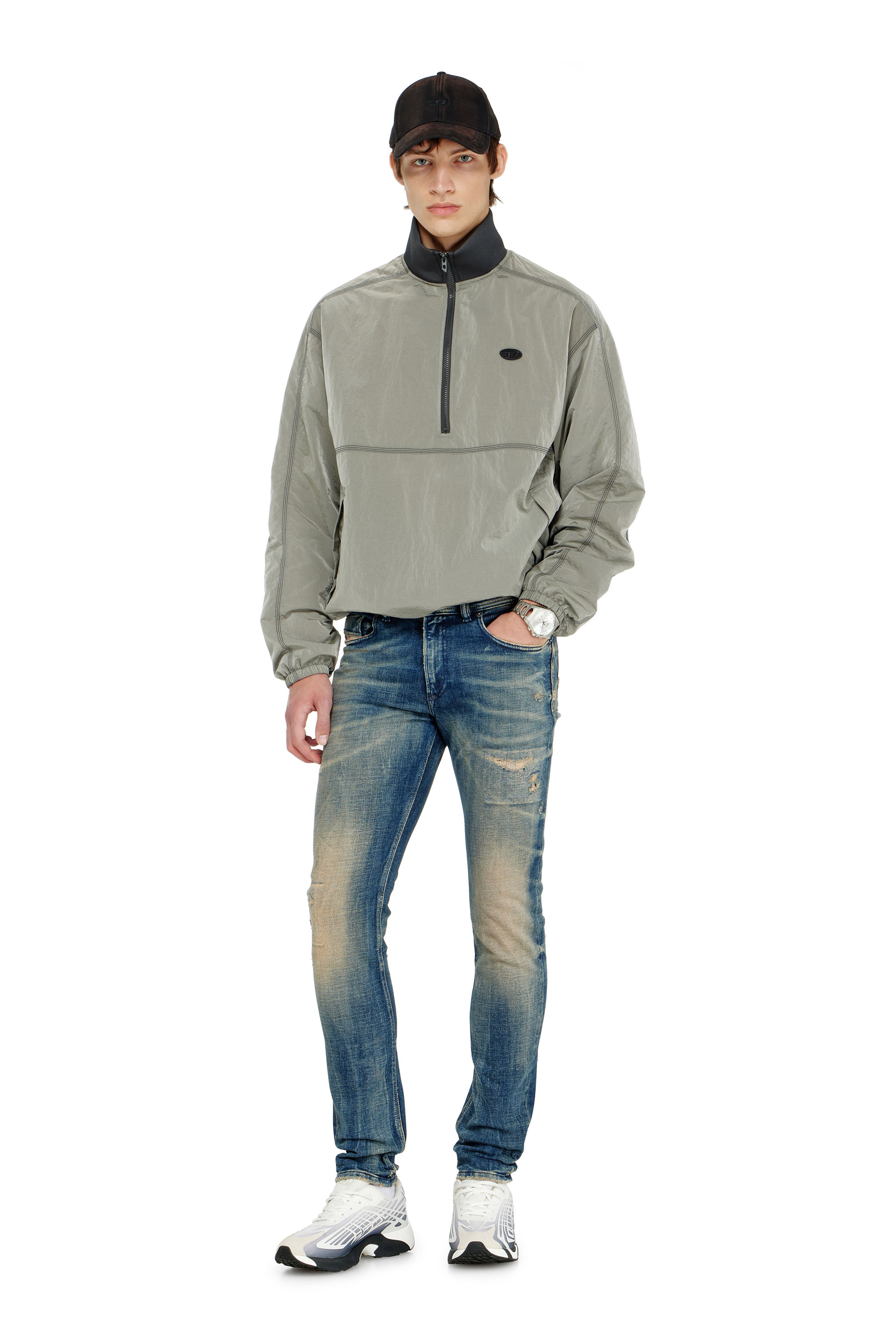 Diesel - Skinny Jeans 1979 Sleenker 09P68 Homme, Bleu Fonc&eacute; - Image 4