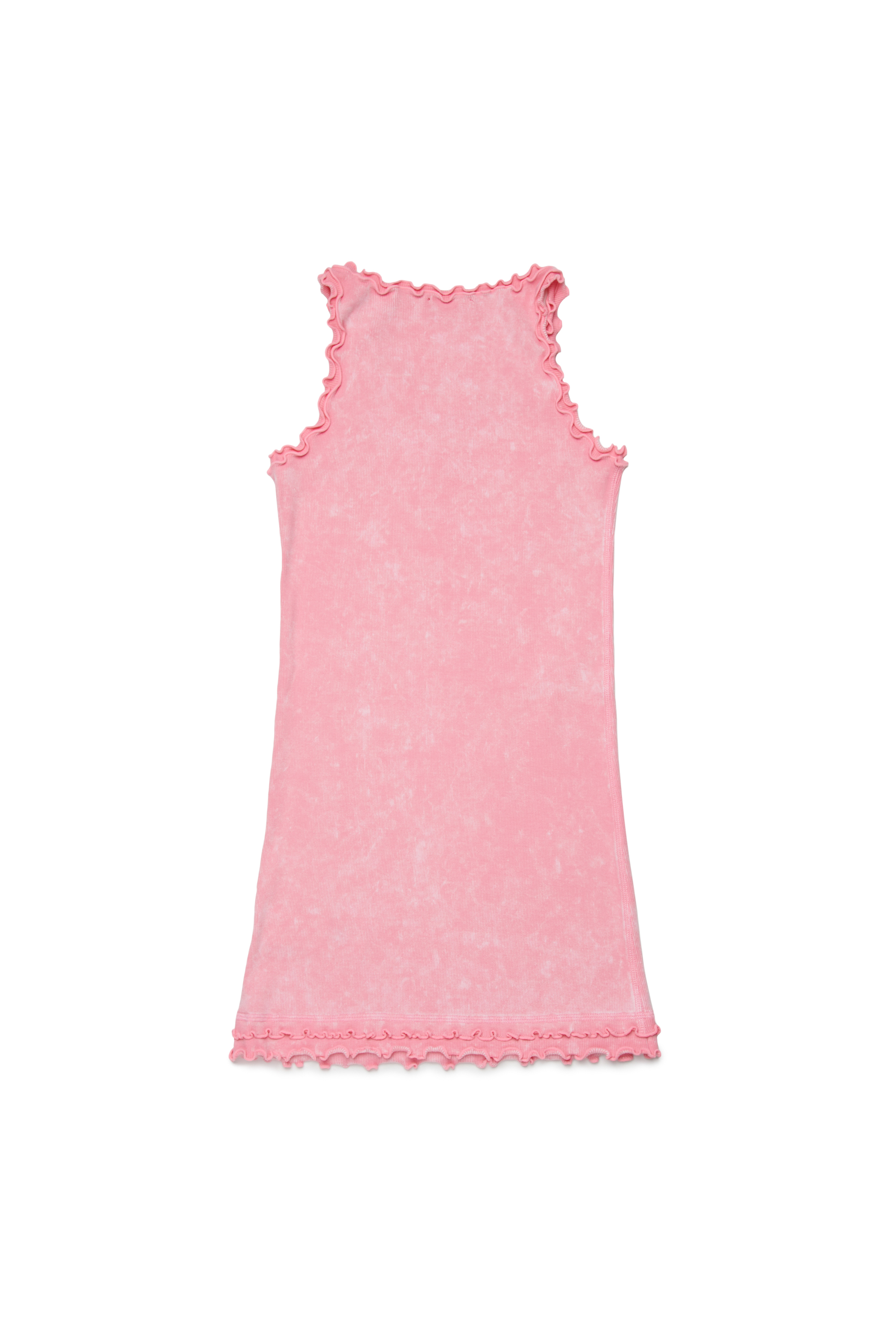 Diesel - DRALIA, Robe c&ocirc;tel&eacute;e avec bords volant&eacute;s Femme in Rose - 2