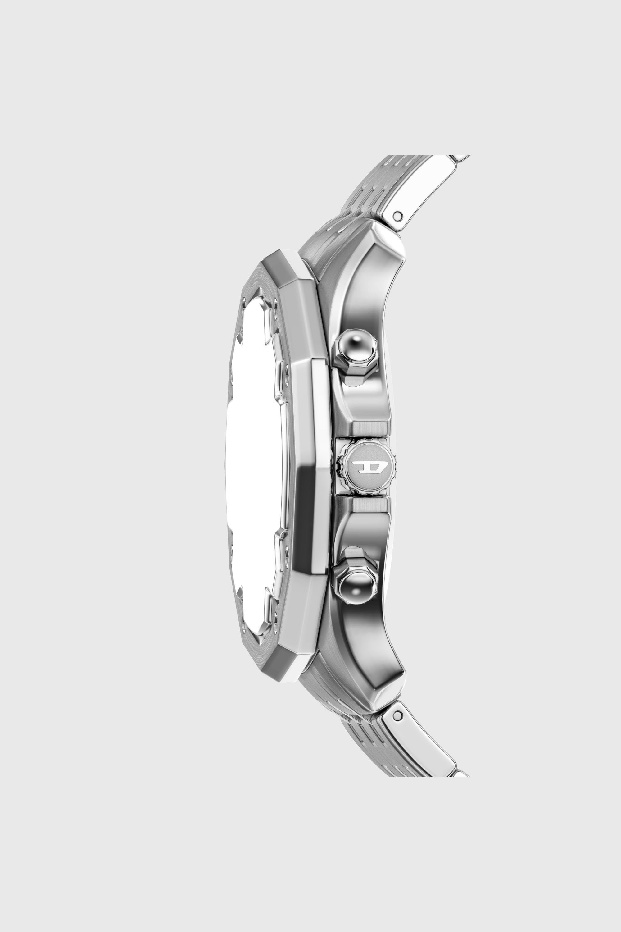Diesel - DZ4706 WATCH, Montre Stinger en acier inoxydable Homme in Gris argent&eacute; - 3