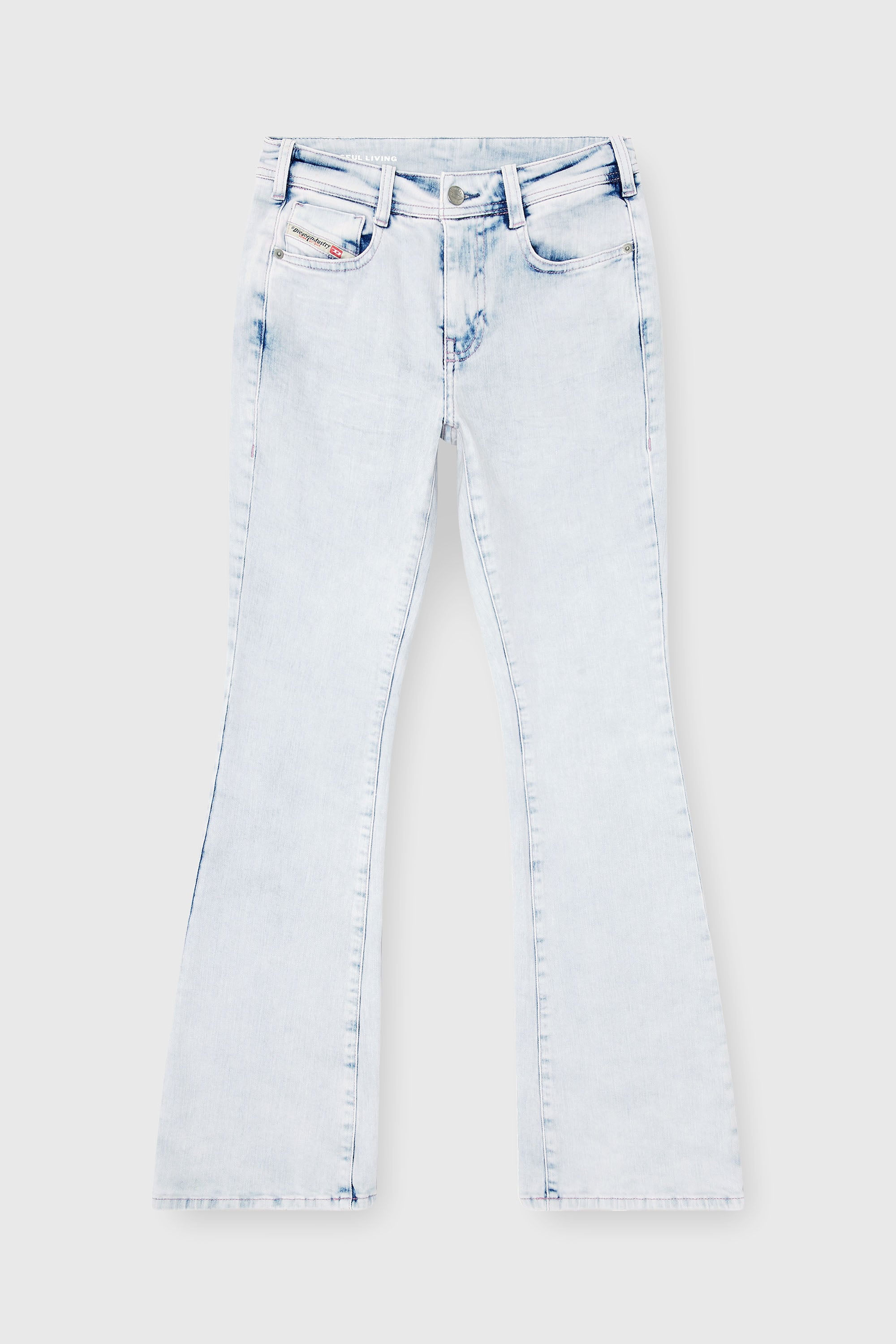 Diesel - Bootcut Jeans 1969 D-Ebbey 0HDBH Femme, Bleu Clair - Image 2