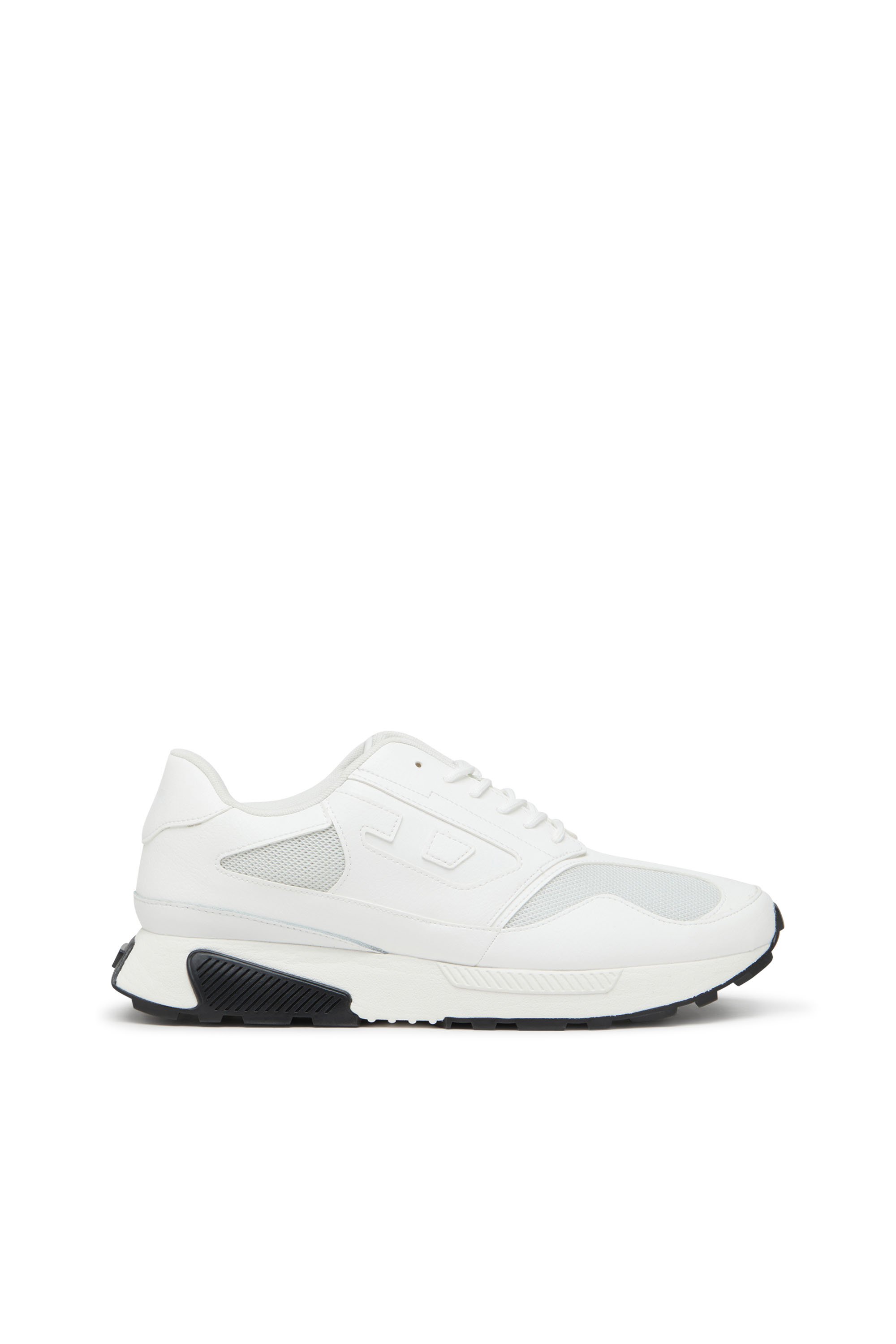 Diesel - S-TAME-D RUNNING, Sneakers en mesh, cuir suédé et PU Homme in Blanc - 1