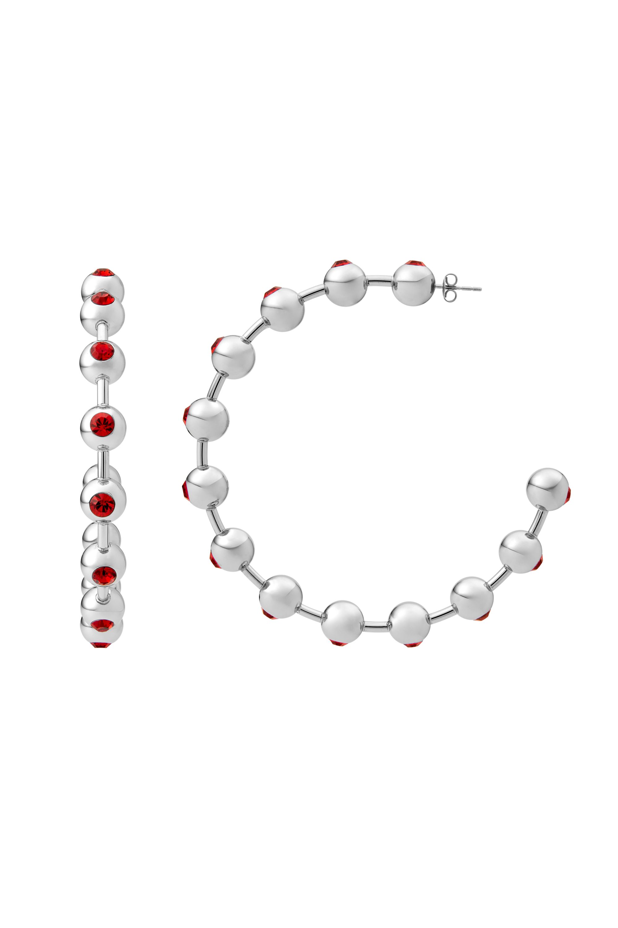 Diesel - DX1560040 JEWEL, Boucles d'oreilles créoles en acier inoxydable Mixte in Gris argenté - 2