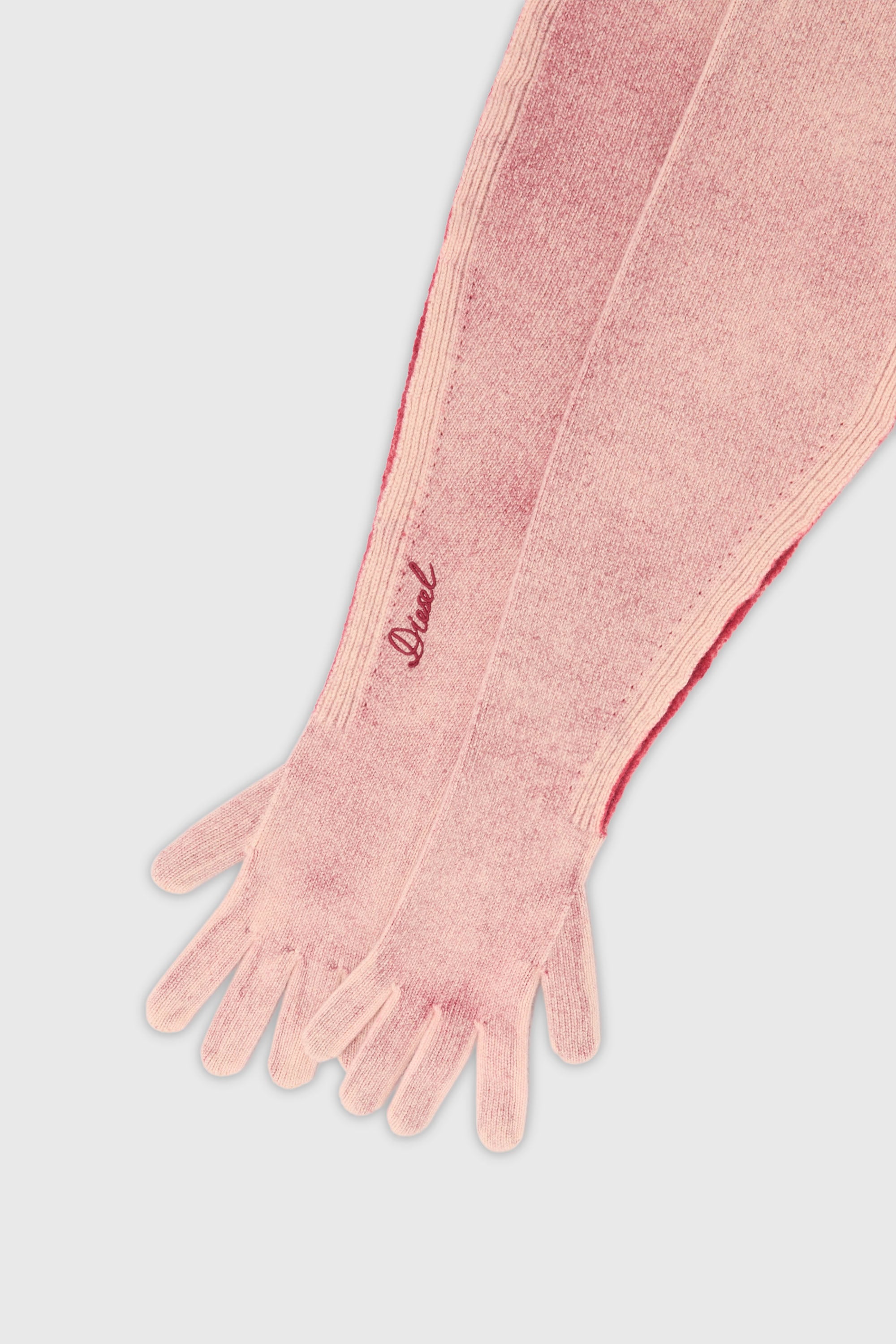 Diesel - K-EVIN, Gant-&eacute;charpe hybride en laine bicolore Mixte in Rose - 2