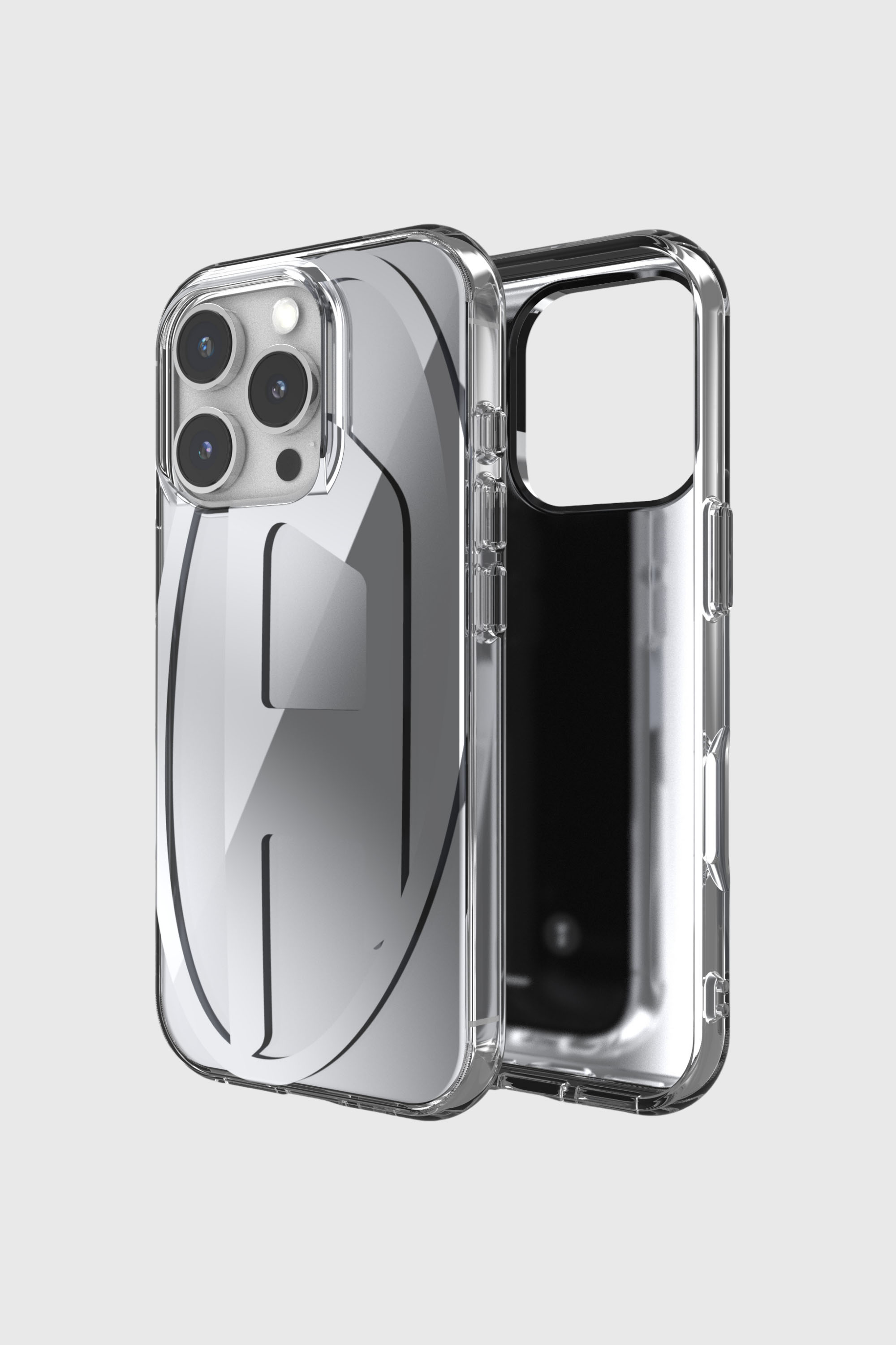 Diesel - 60160 AOP CASE, Coque miroir pour l'iP 16 Pro Mixte in Gris - 1