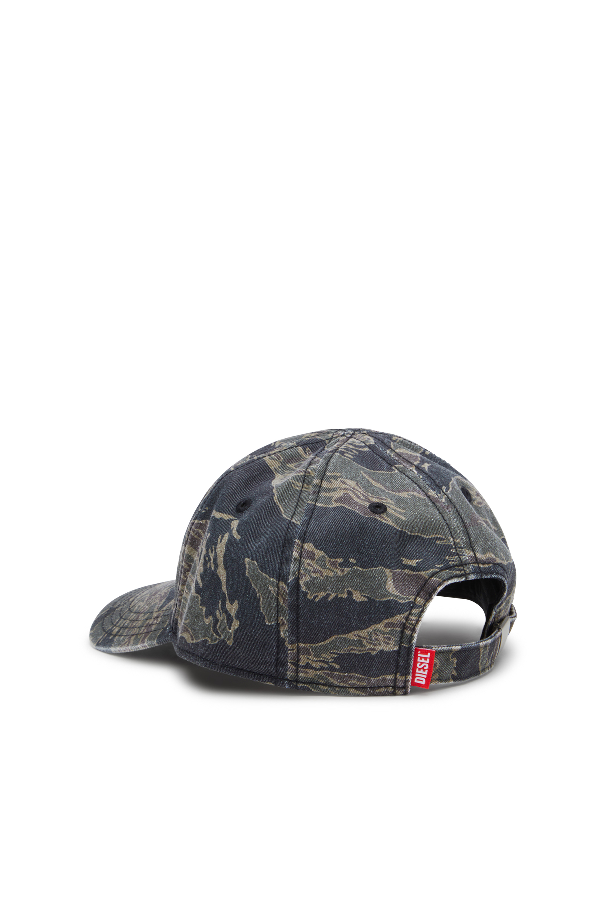 Diesel - C-VADO, Casquette de baseball avec imprimé camouflage Homme in Vert - 2