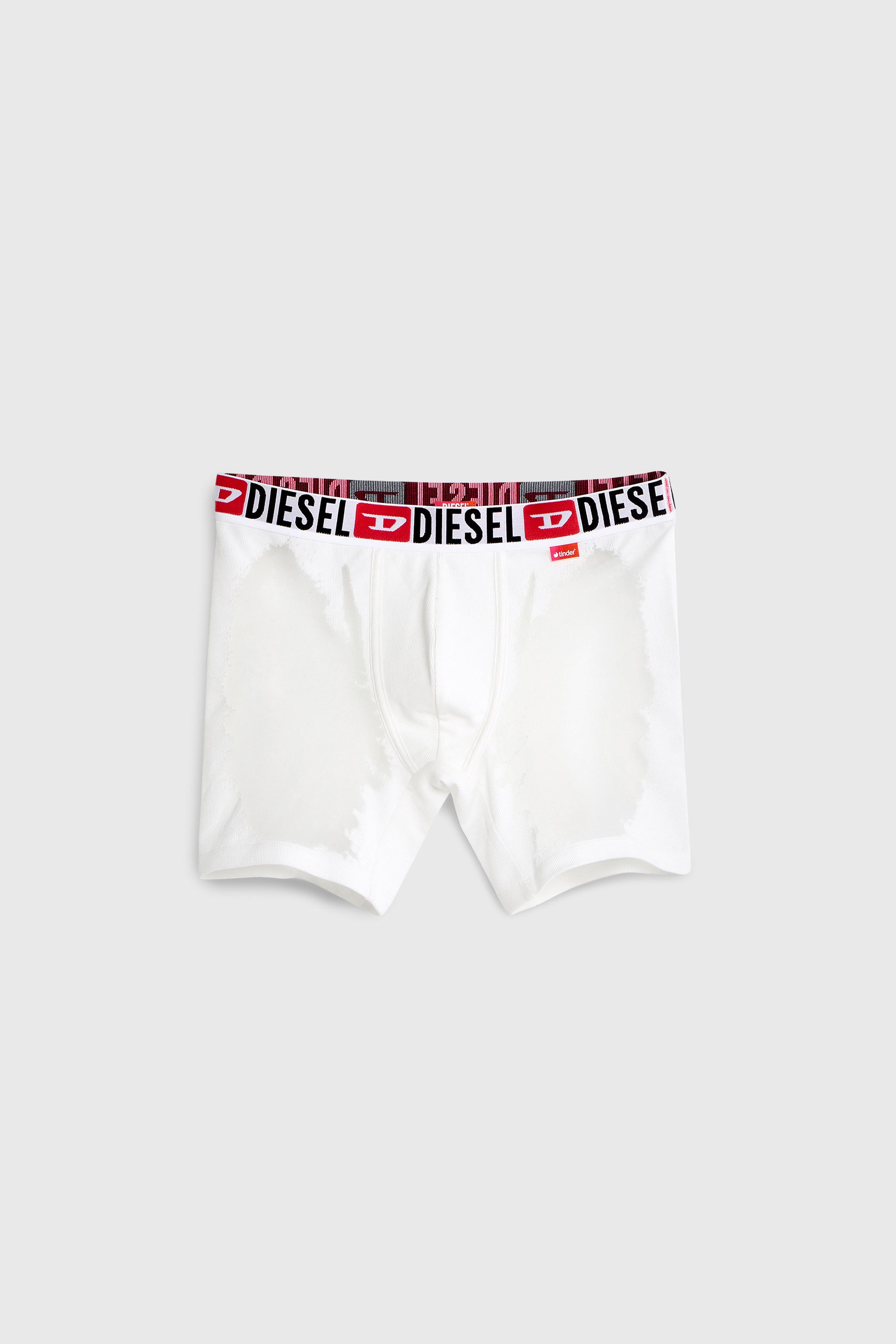 Diesel - PR-MAX-D-CORE, Boxer long avec effet d&eacute;vor&eacute; transparent Homme in Blanc - 2