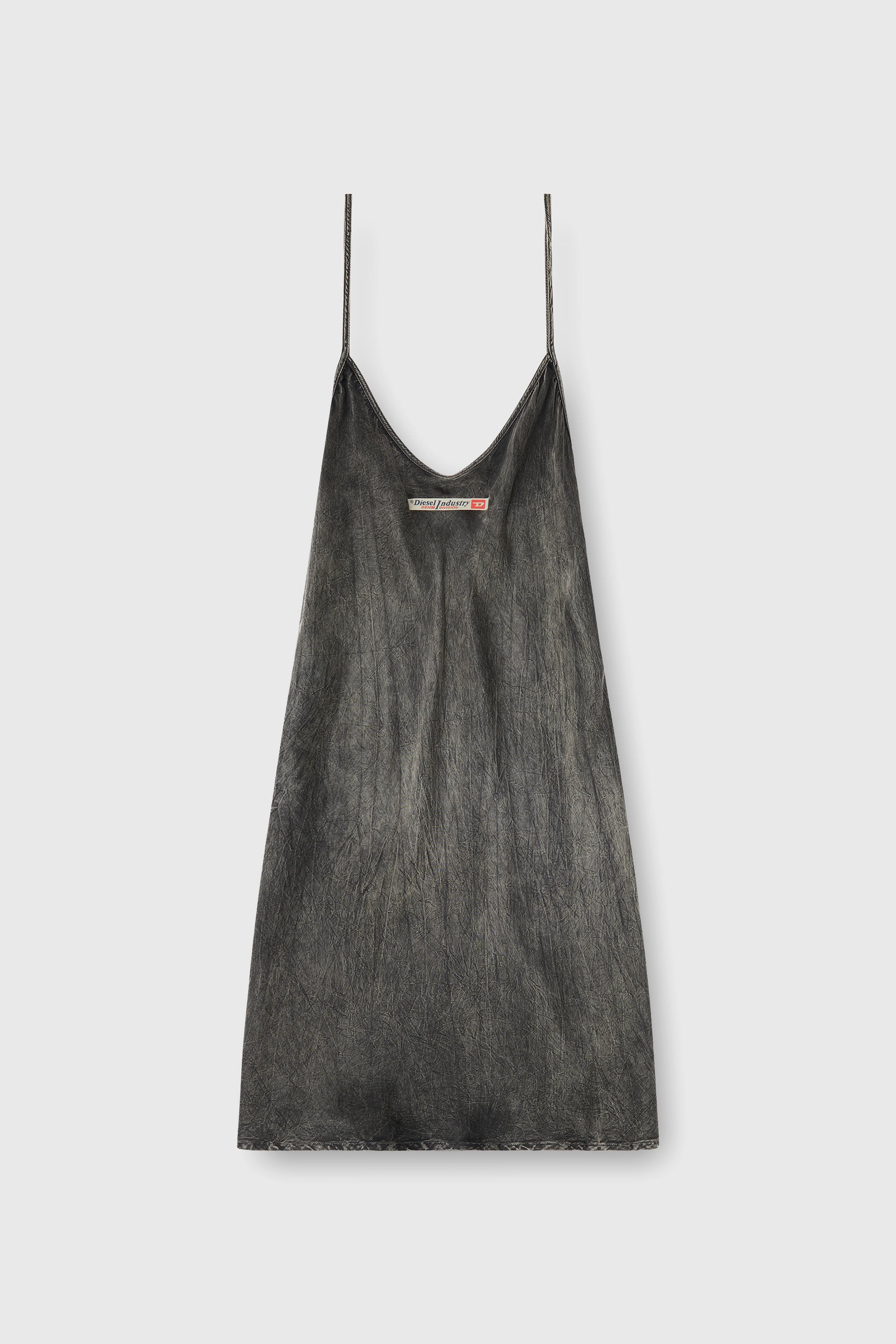 Diesel - CASSIDY-DNM, Robe slip en viscose &agrave; fines bretelles Femme in Noir - 2