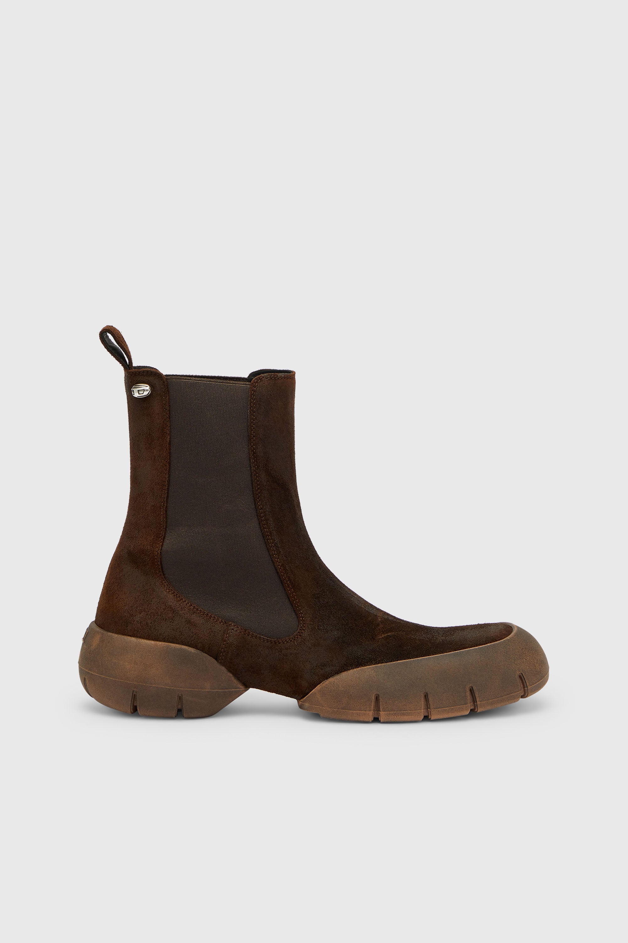 Diesel - D-MATHIEU CH, D-Mathieu - Bottines en su&egrave;de avec semelle en caoutchouc Homme in Marron - 1
