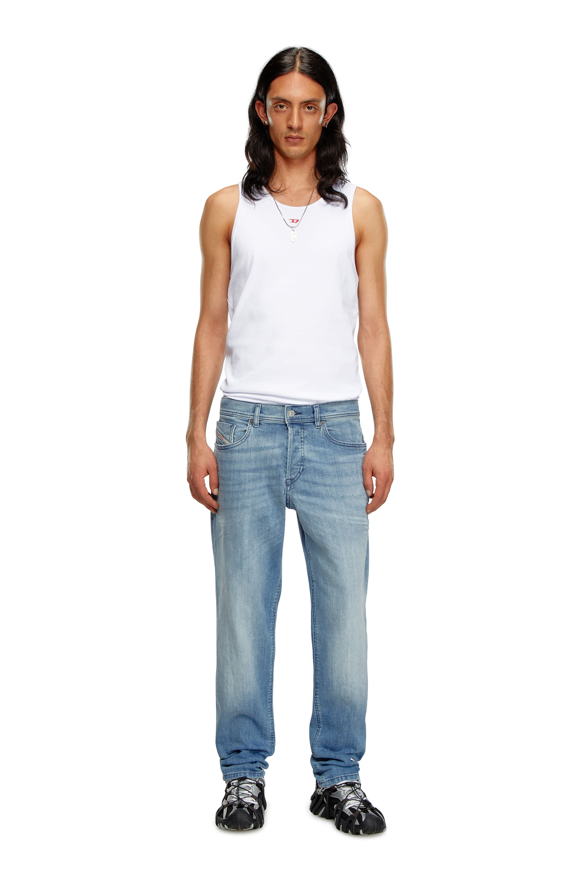 Diesel - Tapered Jeans 2023 D-Finitive 0GRDI, Bleu Clair - Image 2
