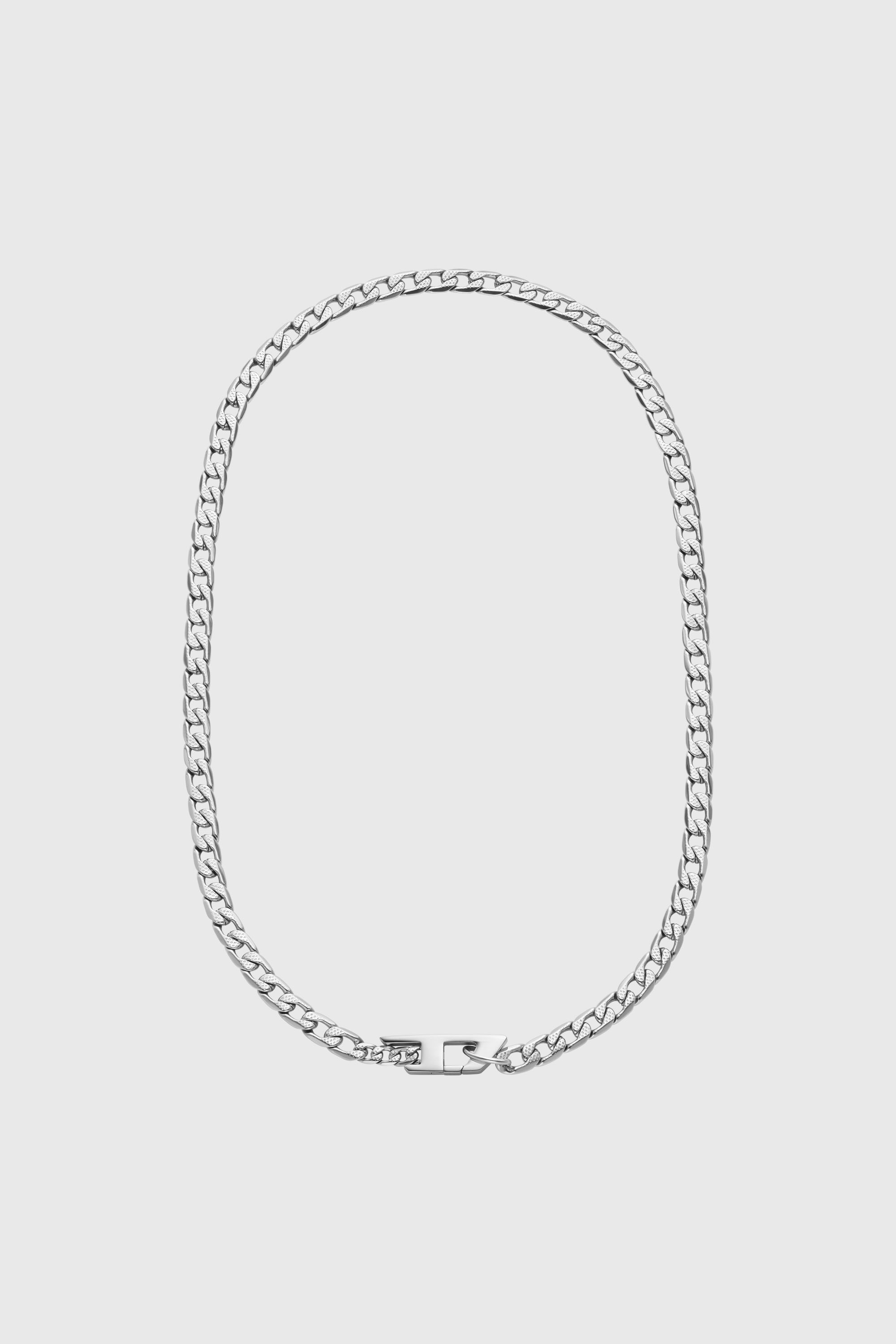 Diesel - DX1497, Collier cha&icirc;ne en acier inoxydable Mixte in Gris argent&eacute; - 1