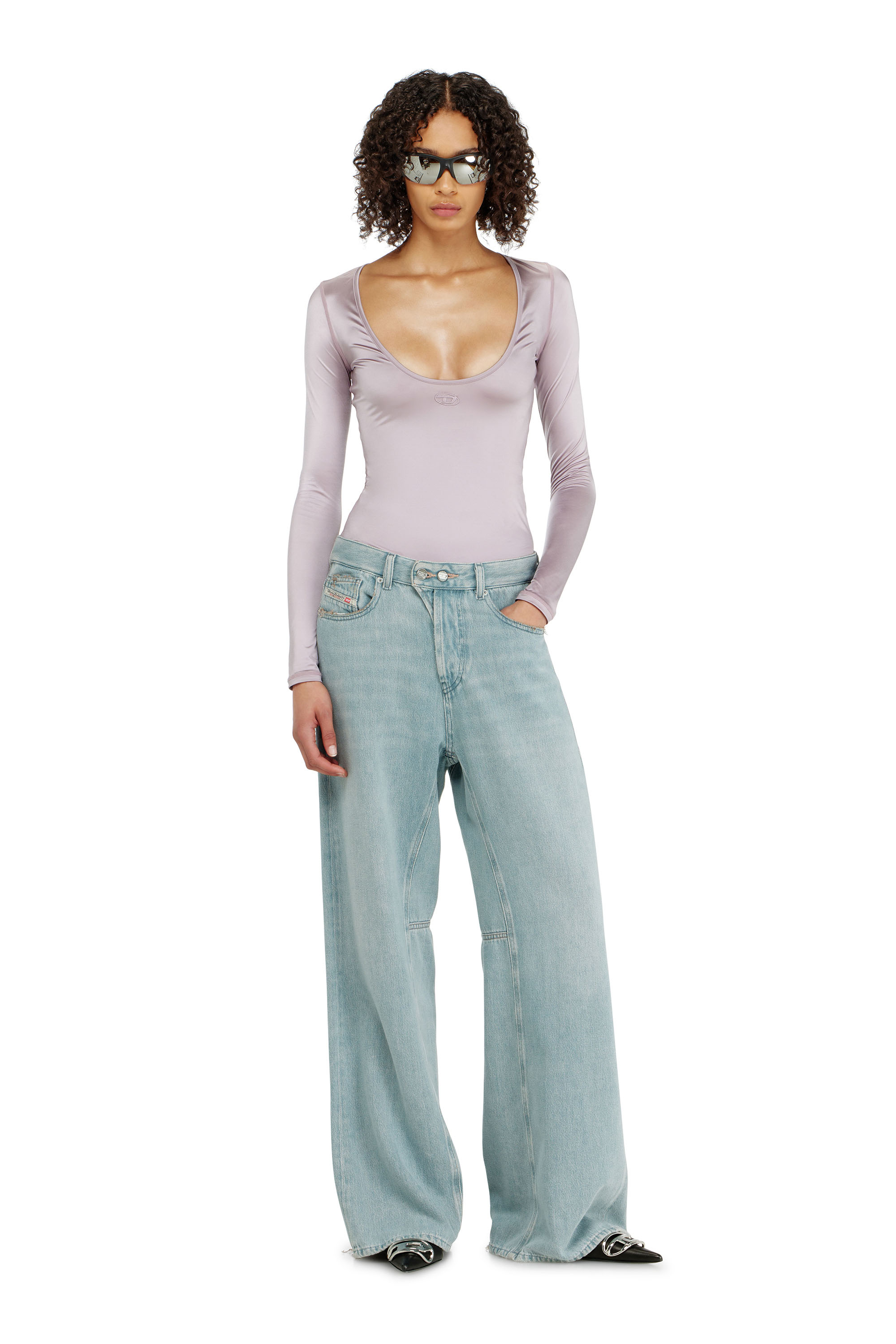 Diesel - Relaxed Jeans 1996 D-Sire 09P84 Femme, Bleu Clair - Image 1