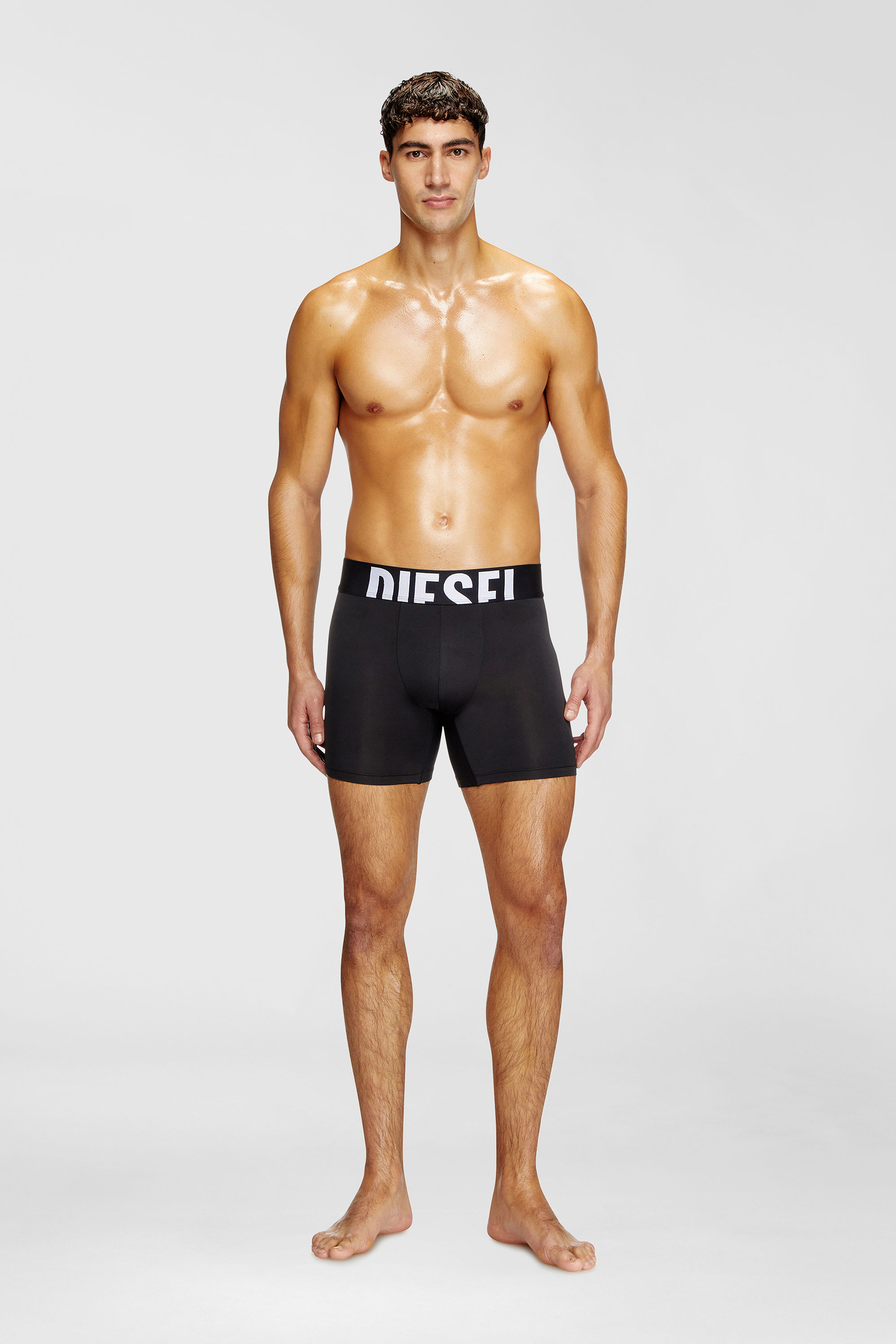 Diesel - MAX-D-POP-3PACK-55, Lot de trois boxers en microfibre Homme in Noir - 1