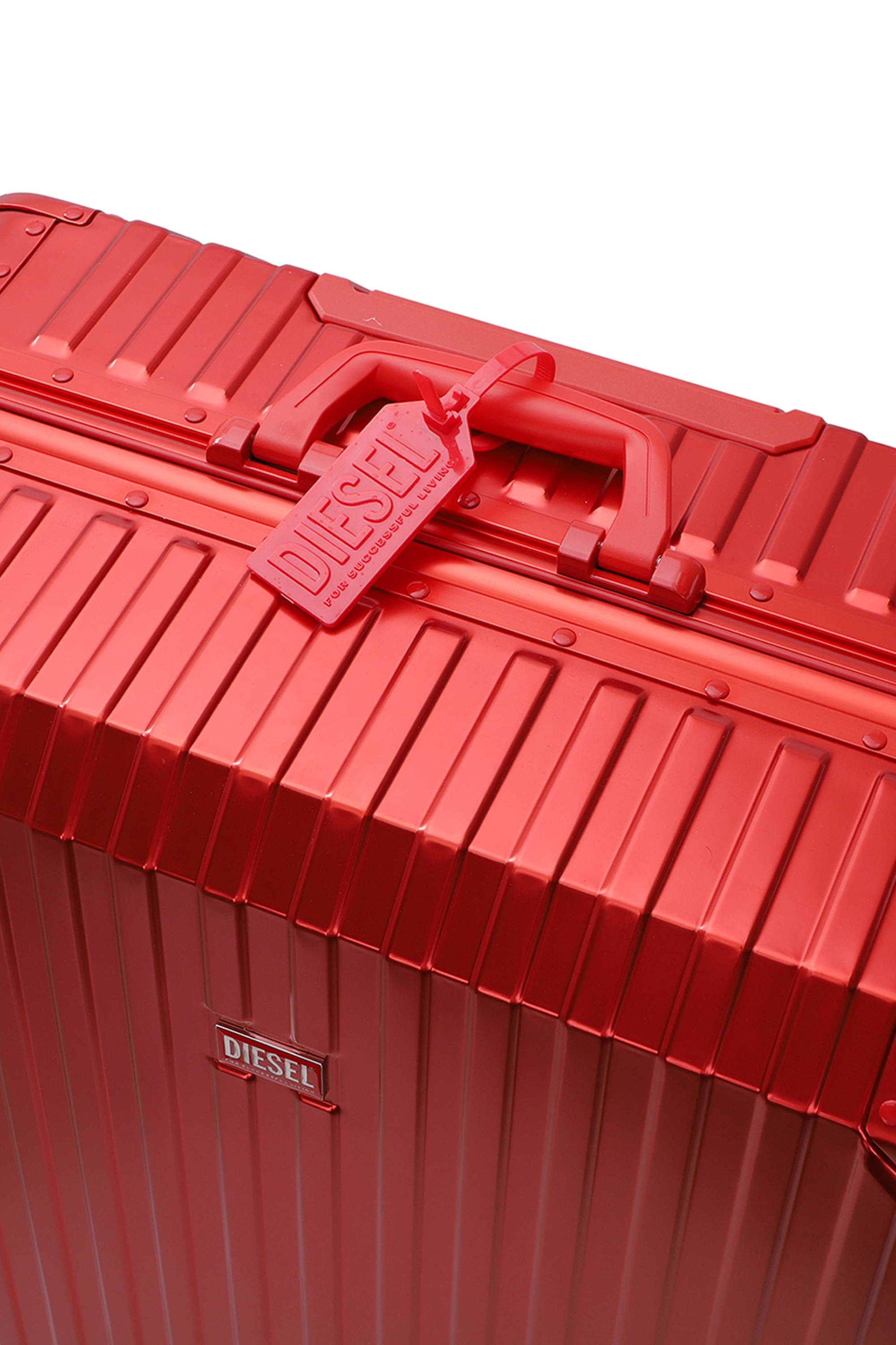 Diesel - DIESEL ALUMINUM TROLLEY- DSL002, Valise en aluminium taille L Mixte in Rouge - 2