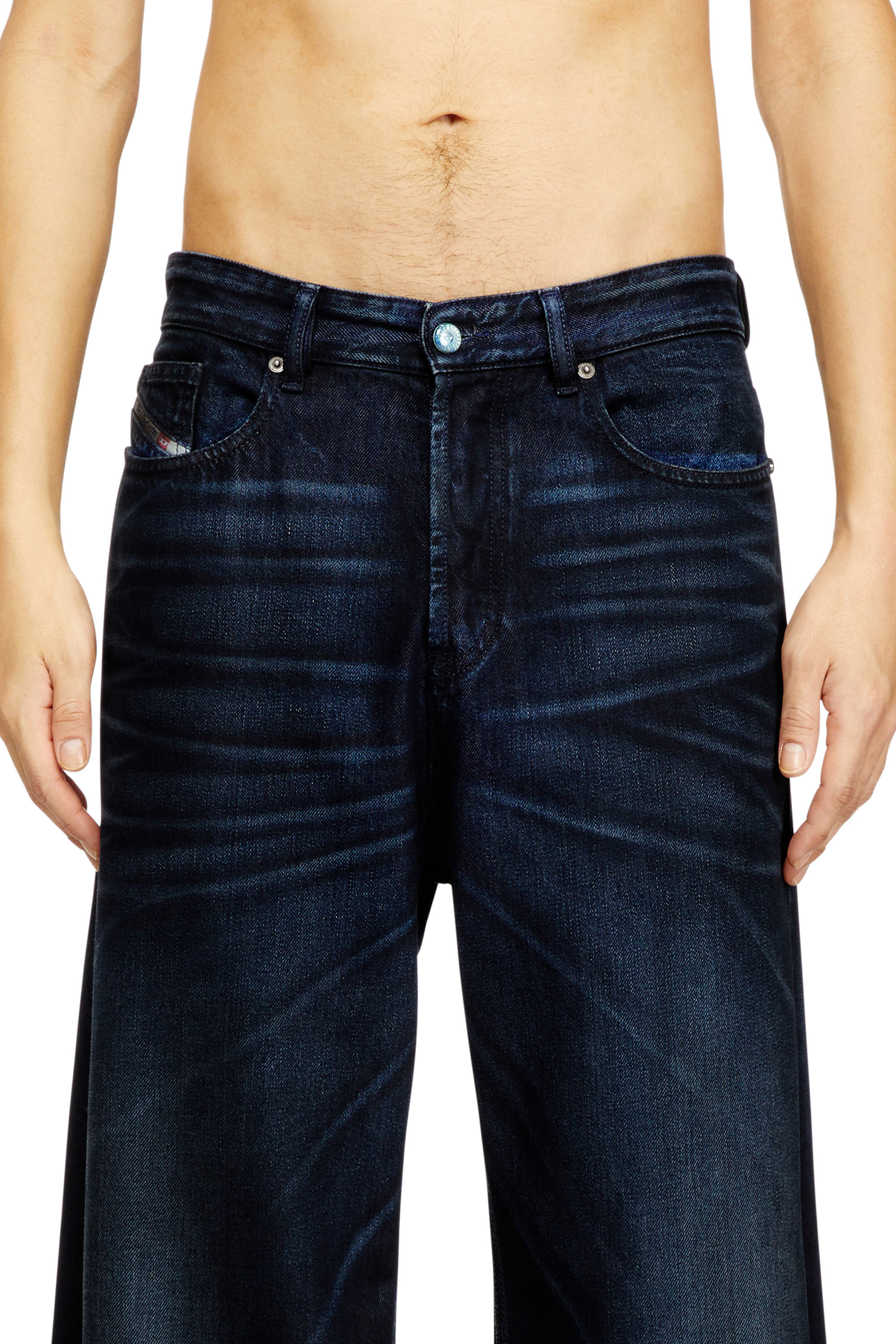 Diesel - Relaxed Jeans D-Rise 09N21 Homme, Bleu Foncé - Image 5