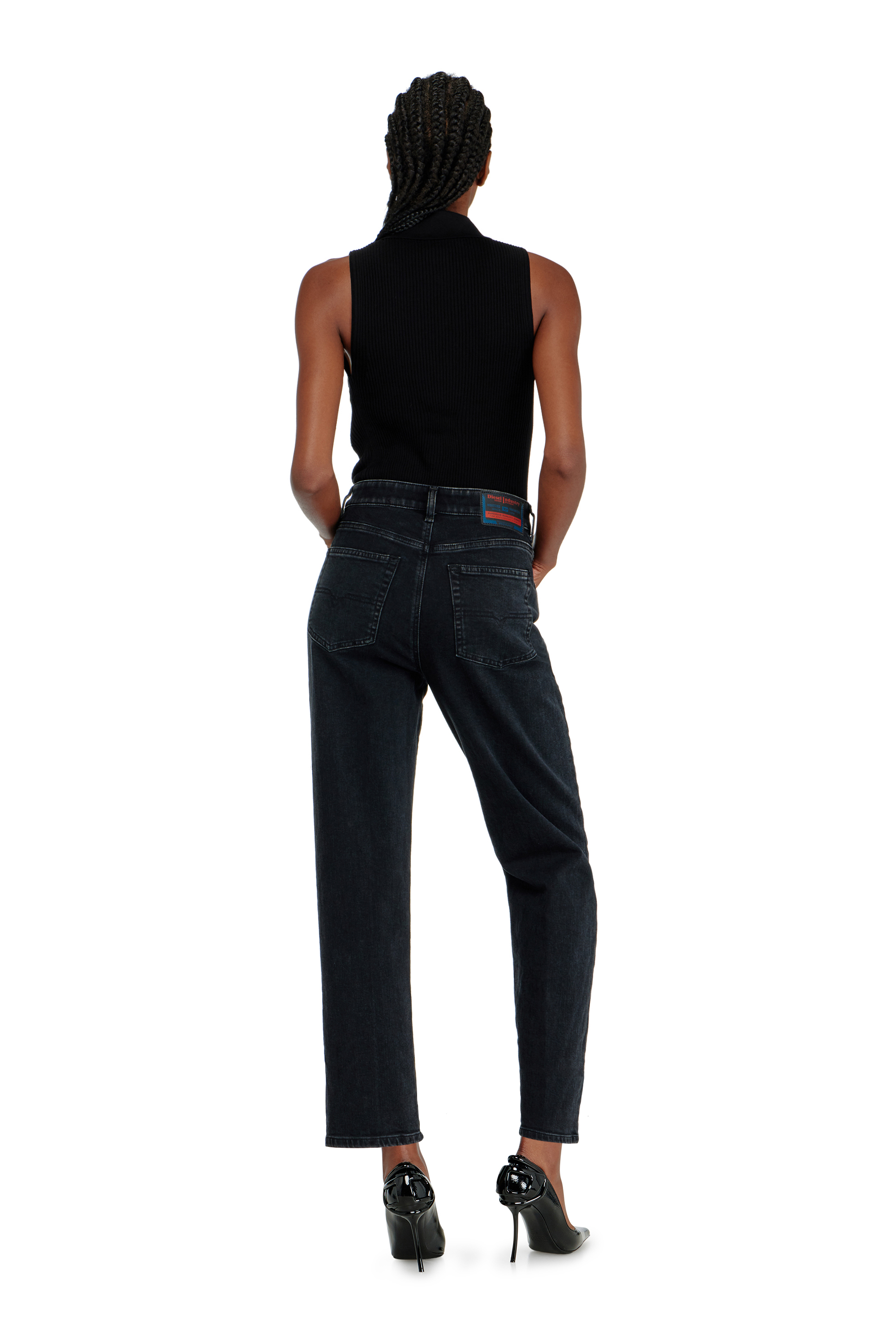 Diesel - Regular Jeans 1981 D-Went 09N89 Femme, Noir/Gris fonc&eacute; - Image 3