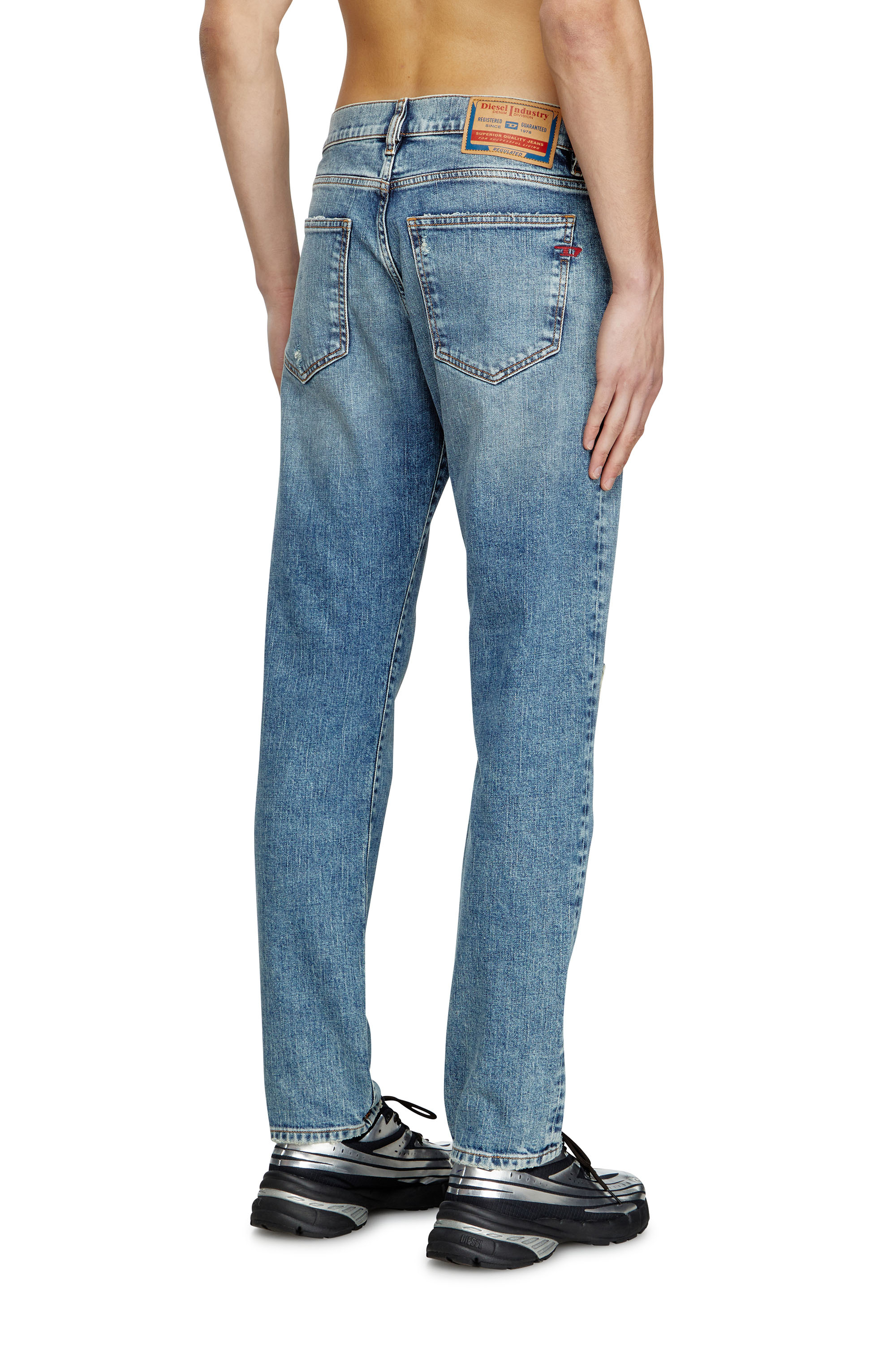 Diesel - Slim Jeans 2019 D-Strukt 09L34 Homme, Bleu Clair - Image 4