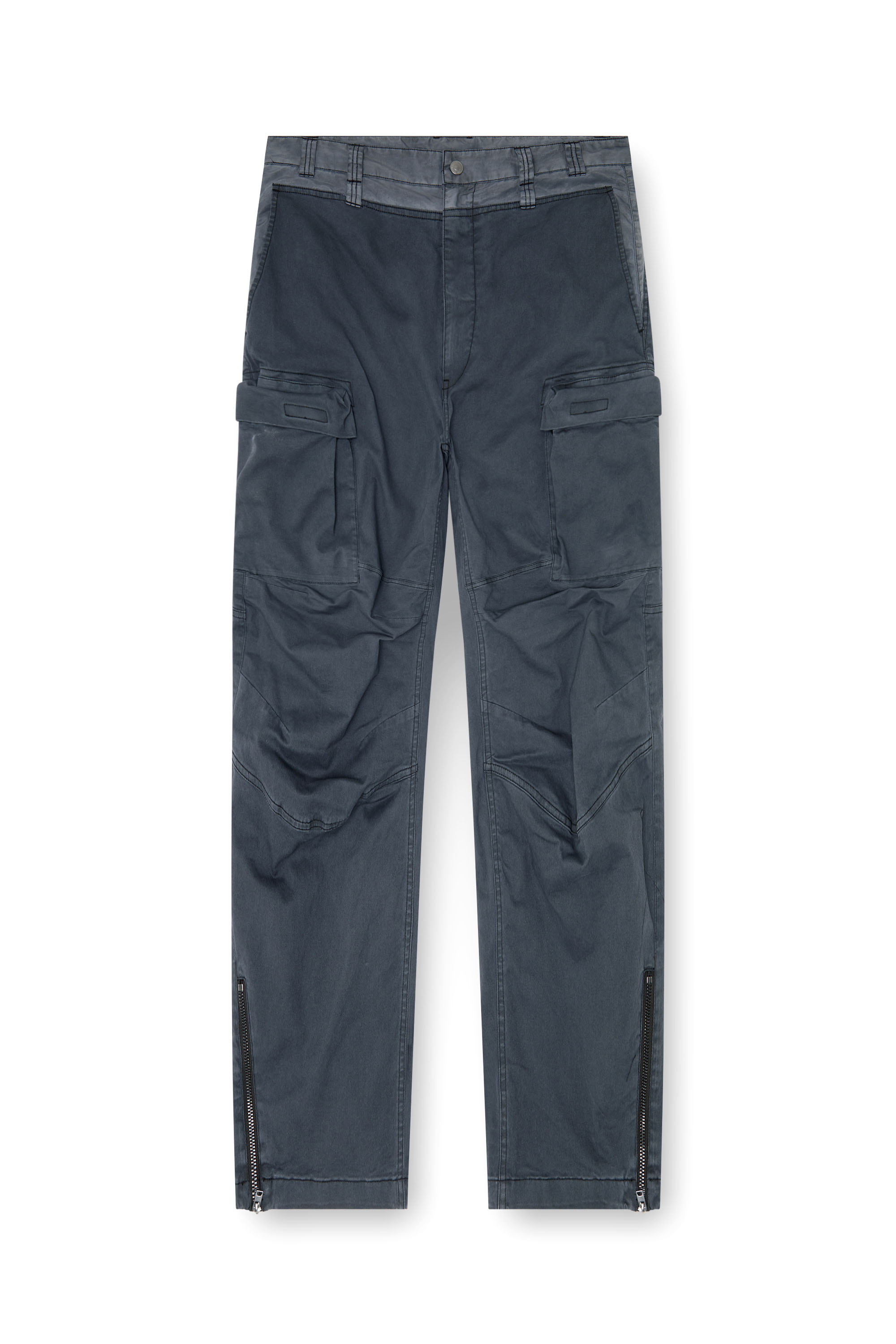 Diesel - P-DELLS, Pantalon cargo en coton et nylon Homme in ToBeDefined - 4
