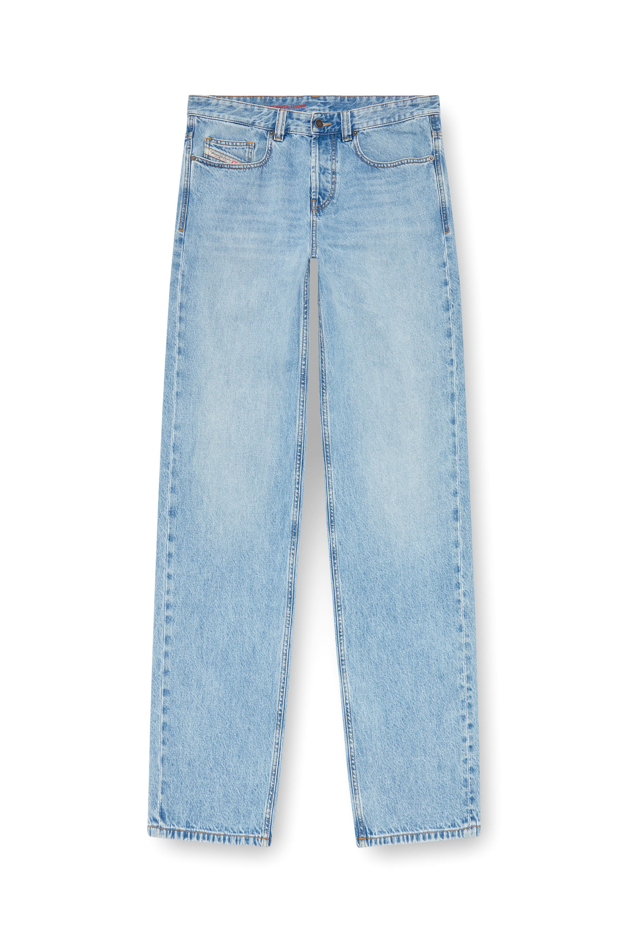 Diesel - Homme Straight Jeans 2001 D-Macro 09I29, Bleu Clair - Image 3