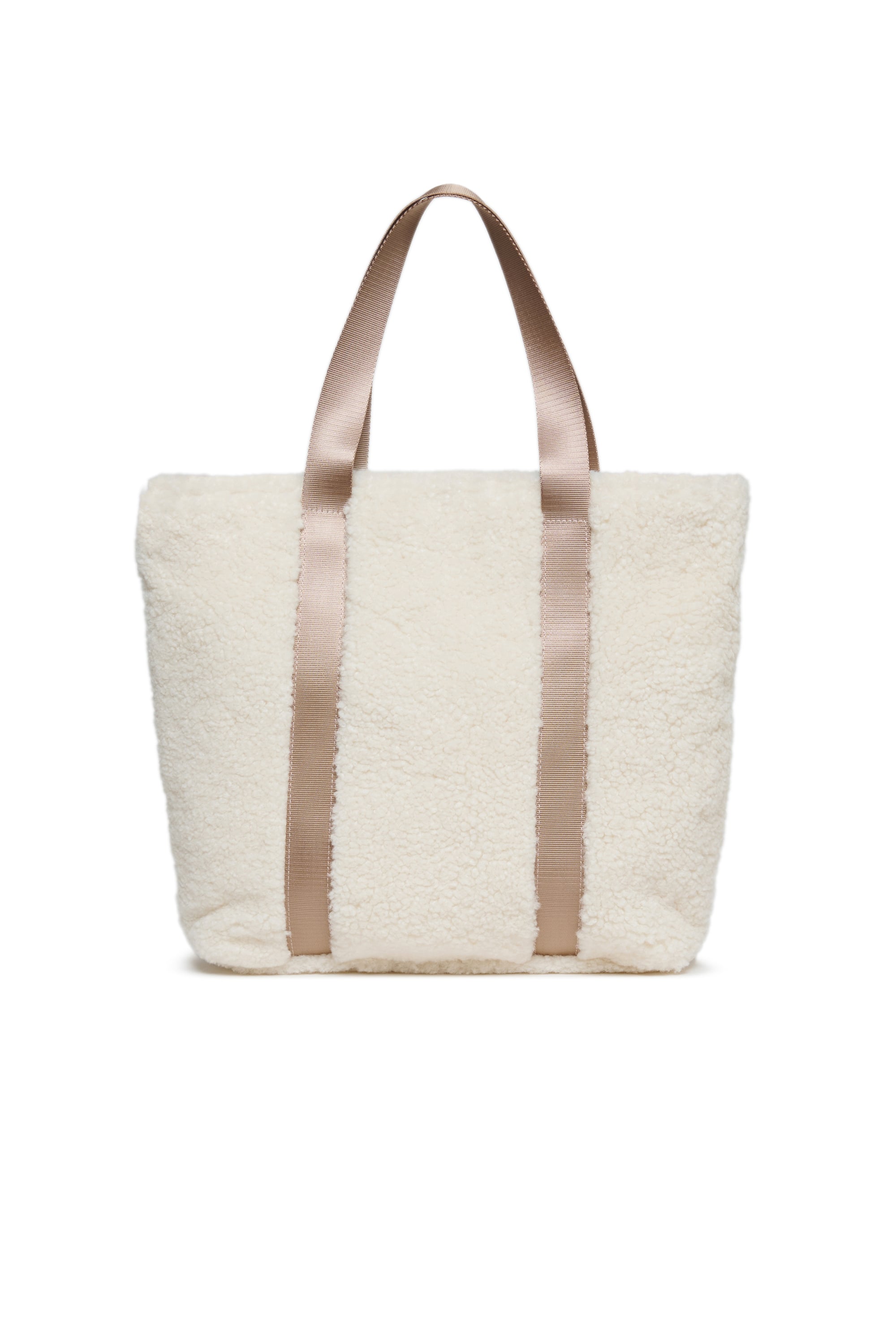 Diesel - WIXA, WIXA - Sac cabas en polaire teddy Femme in Blanc - 2