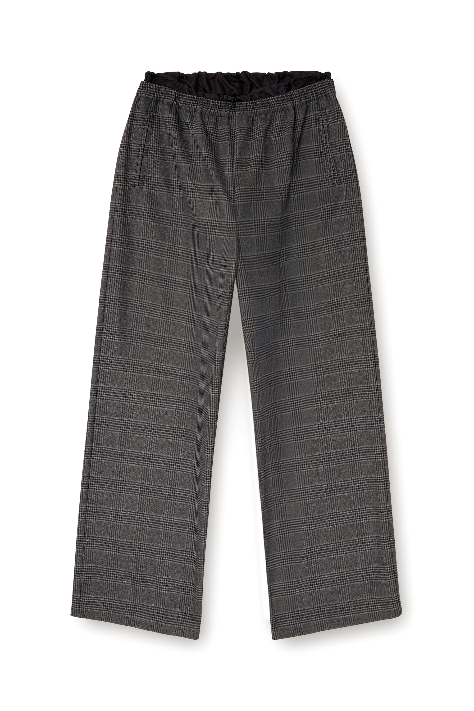 Diesel - P-YRITE, Pantalon en laine avec poches passepoilées Femme in Noir - 3