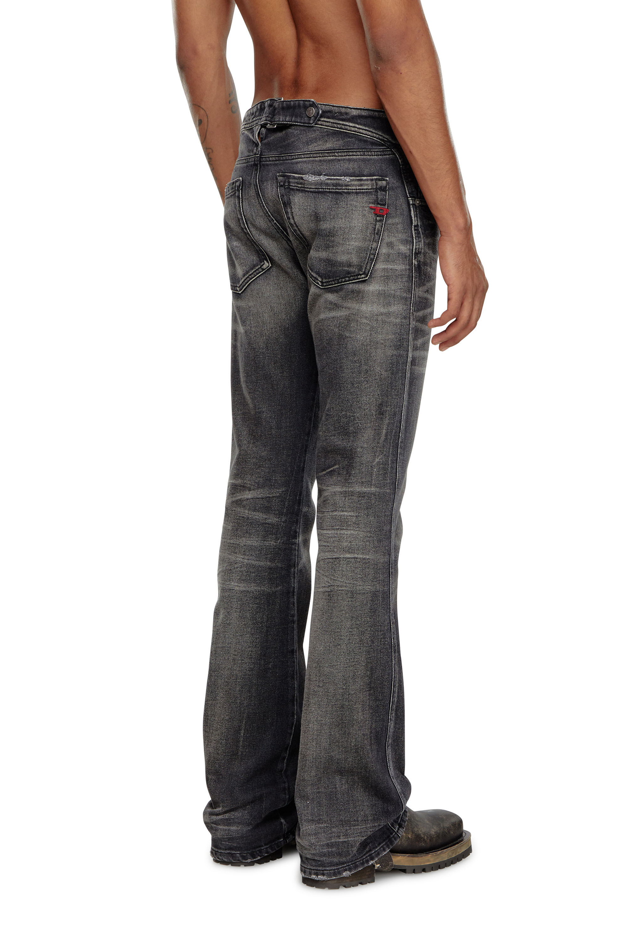 Diesel - Bootcut Jeans D-Backler 09J65 Homme, Noir/Gris foncé - Image 3