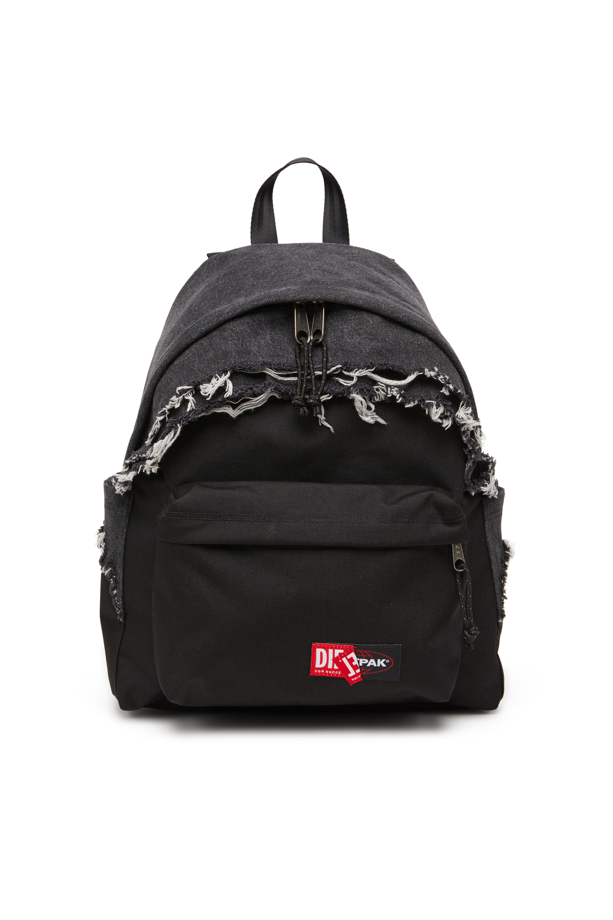 Diesel - DIESEL DAY PAK'R, Sac à dos en denim effet destroy et CORDURA® Mixte in Noir - 1