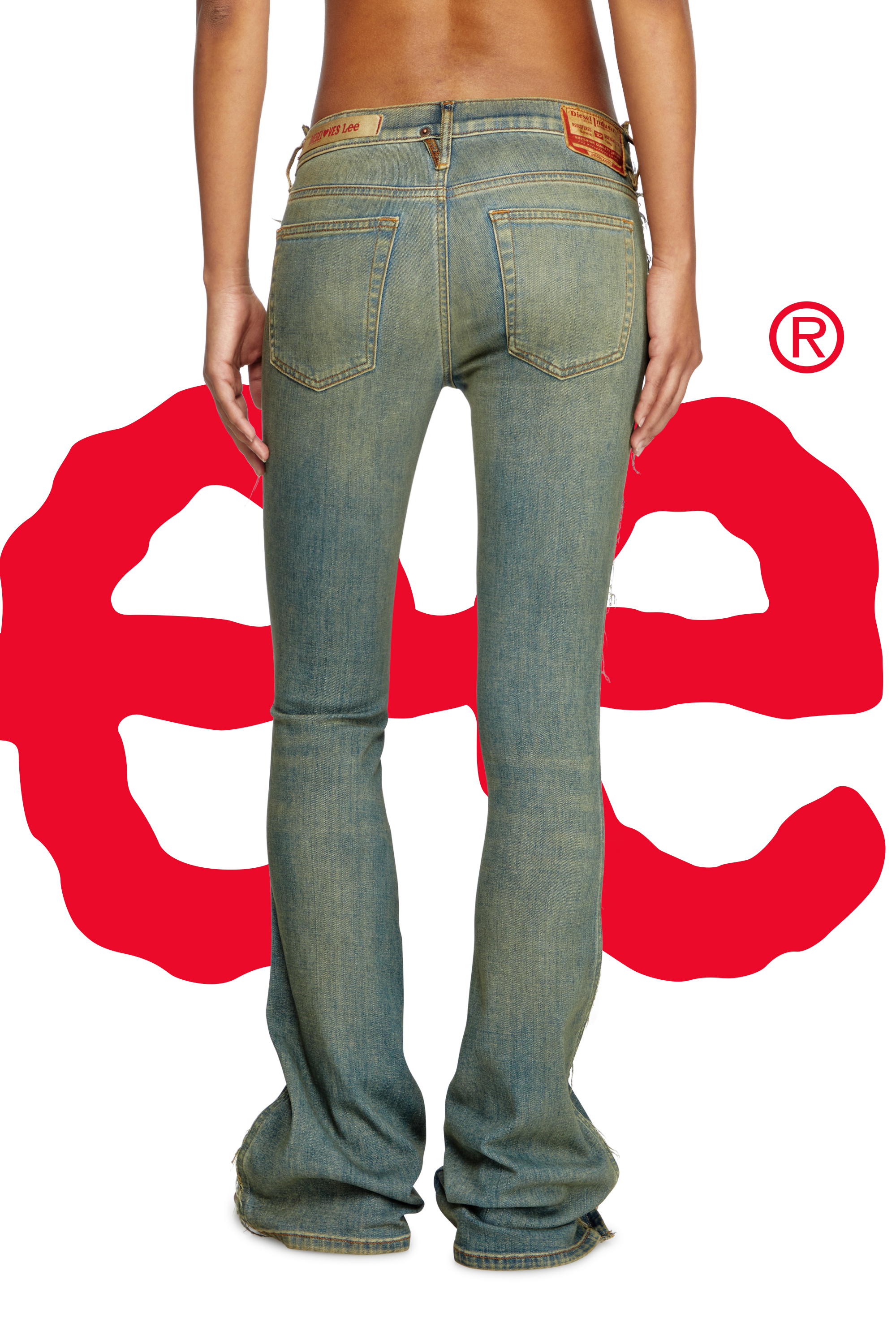 Regular Jeans Dieseloves 02 09N01, Bleu Foncé Diesel - Regular Jeans Dieseloves 02 09N01 Femme, Bleu Foncé - Image 6