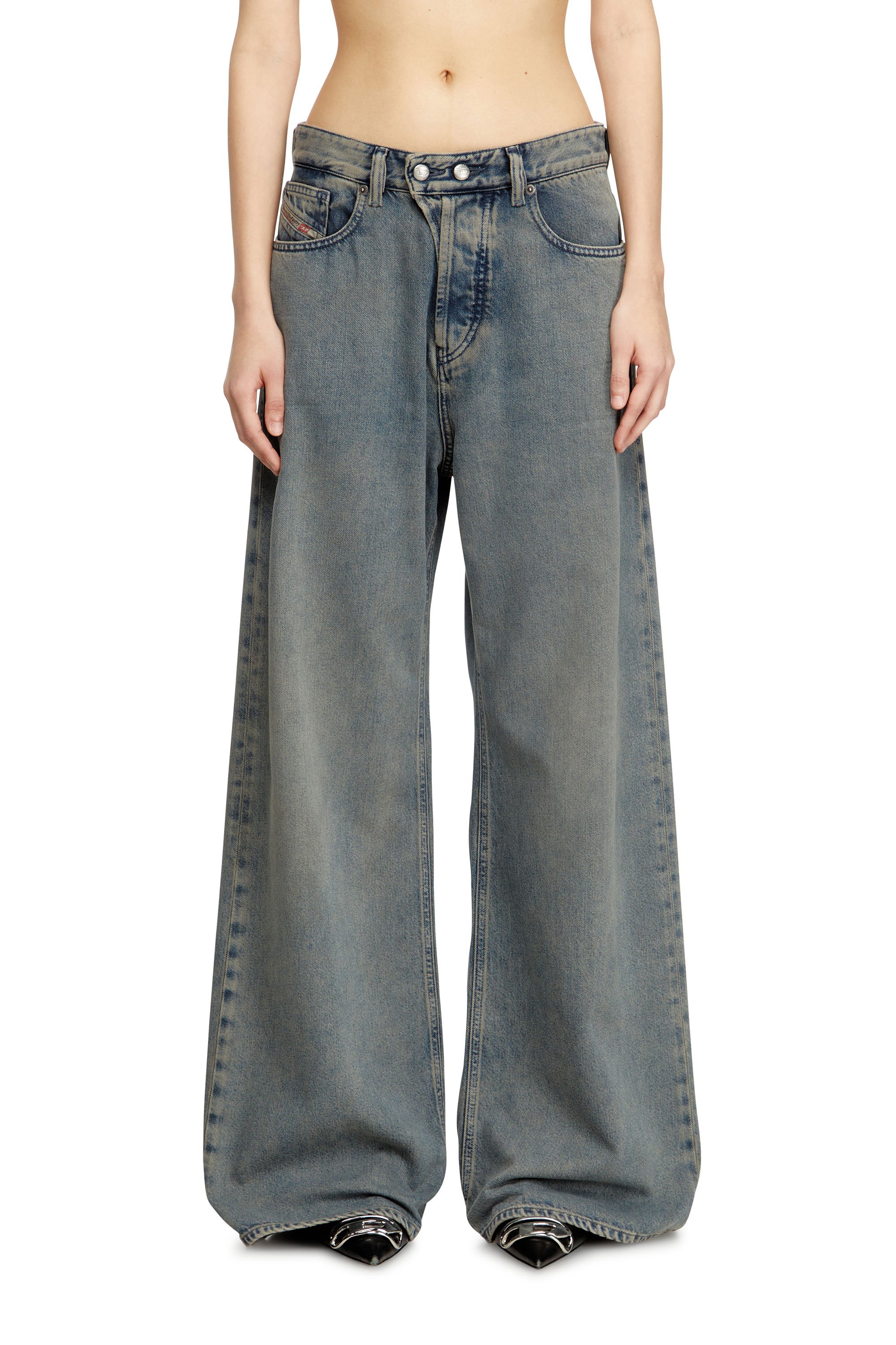 Diesel - Woman's Relaxed Jeans 1996 D-Sire 09N24, Medium blue - 1