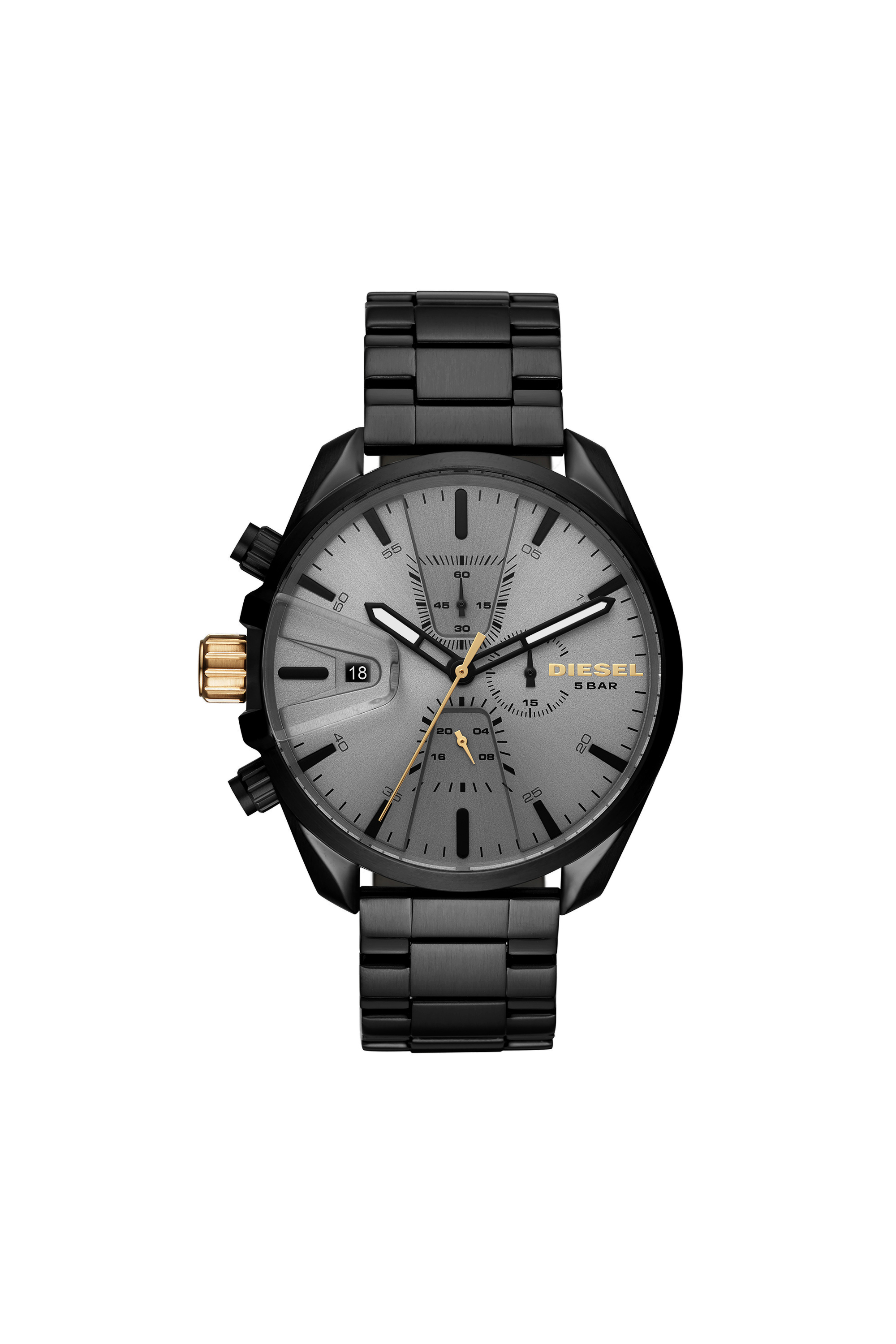 Diesel - DZ4474, Montre noire avec cadran gris, 47&nbsp;mm Homme in Gris - 1