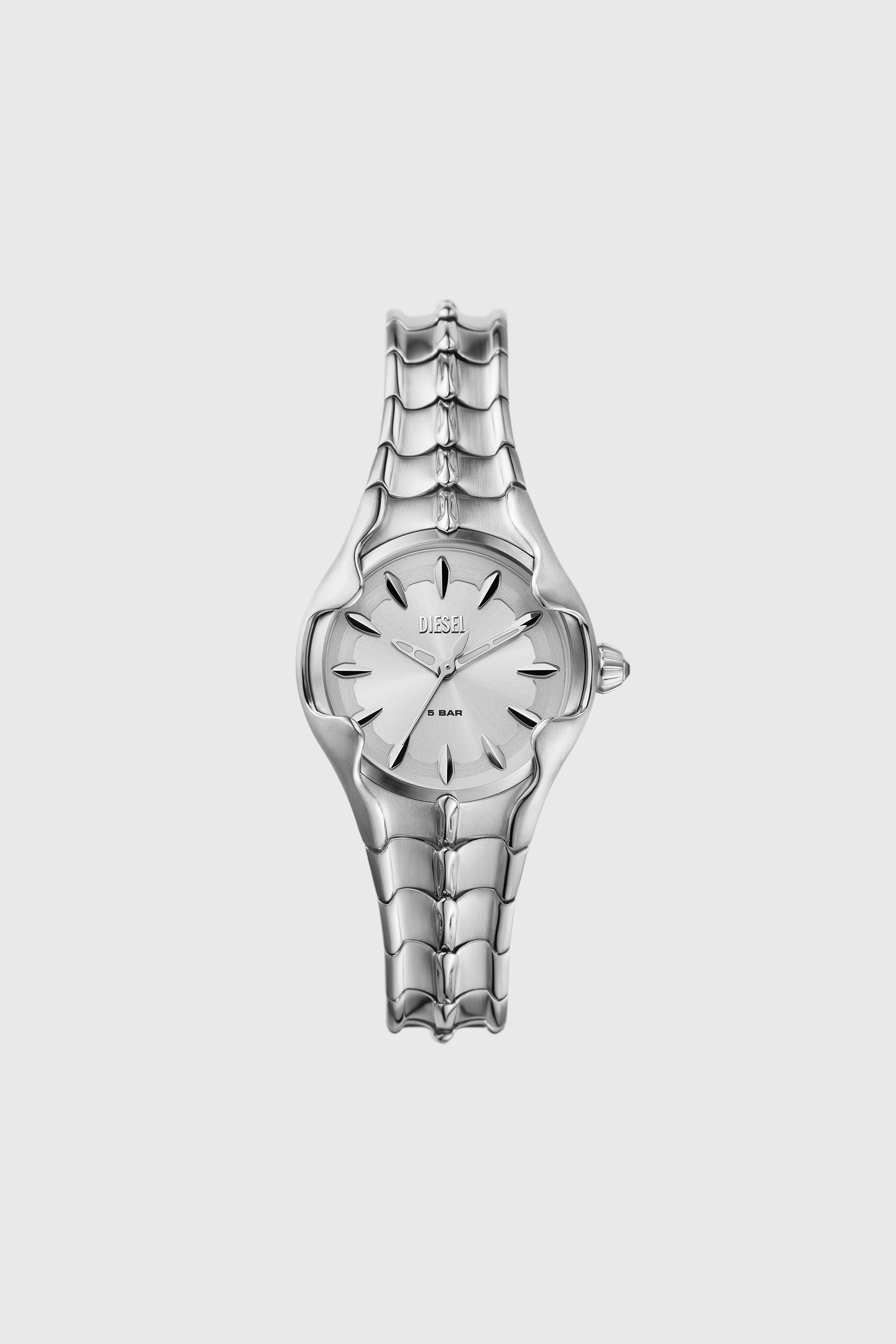 Diesel - DZ5605, Montre Vert &agrave; trois aiguilles en acier inoxydable Femme in Gris argent&eacute; - 1