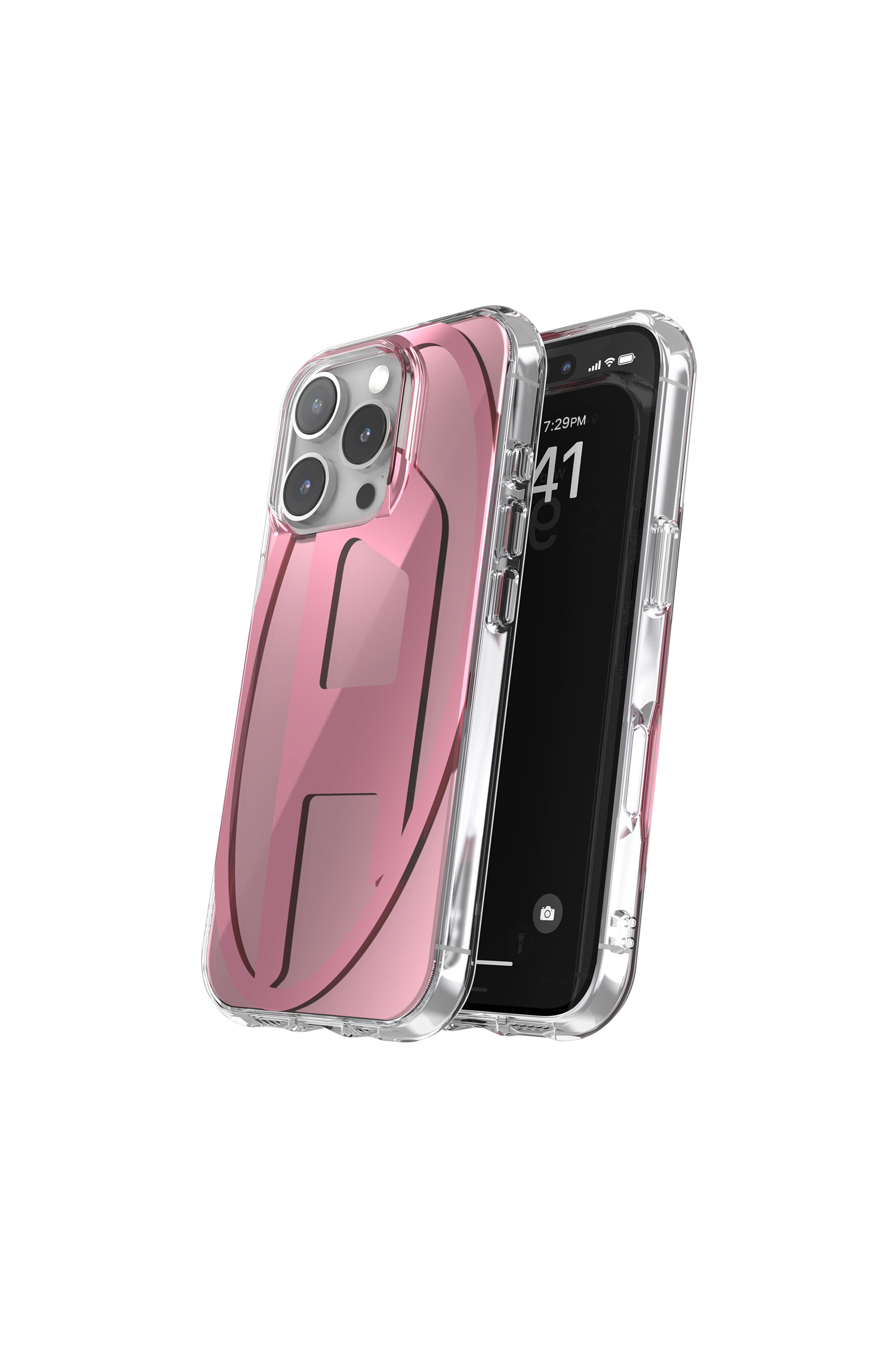 Diesel - 60164 AOP CASE, Coque miroir pour l'iP 16 Pro Mixte in Rose - 2