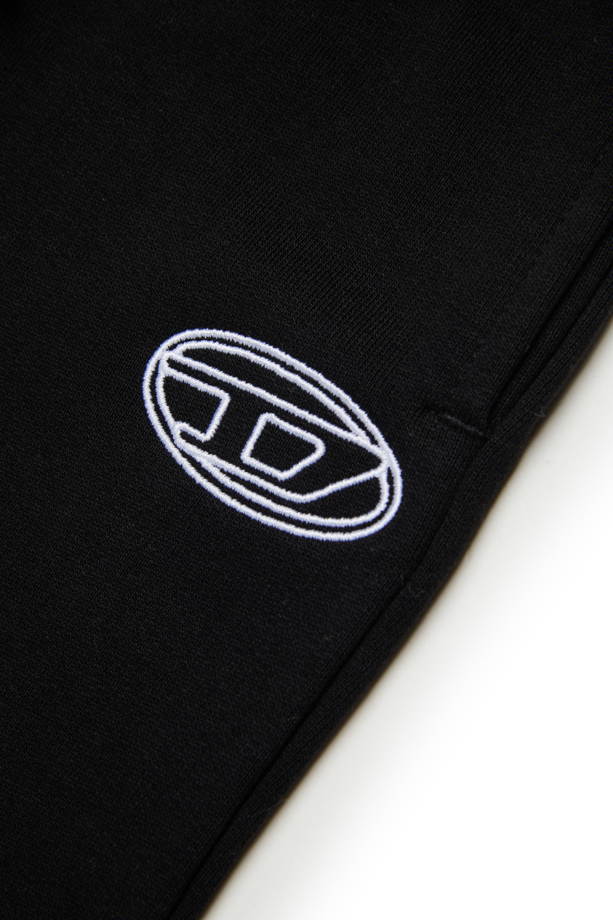 Diesel - PEBIRT, Pantalons en coton avec logo brodé Femme in Noir - 4