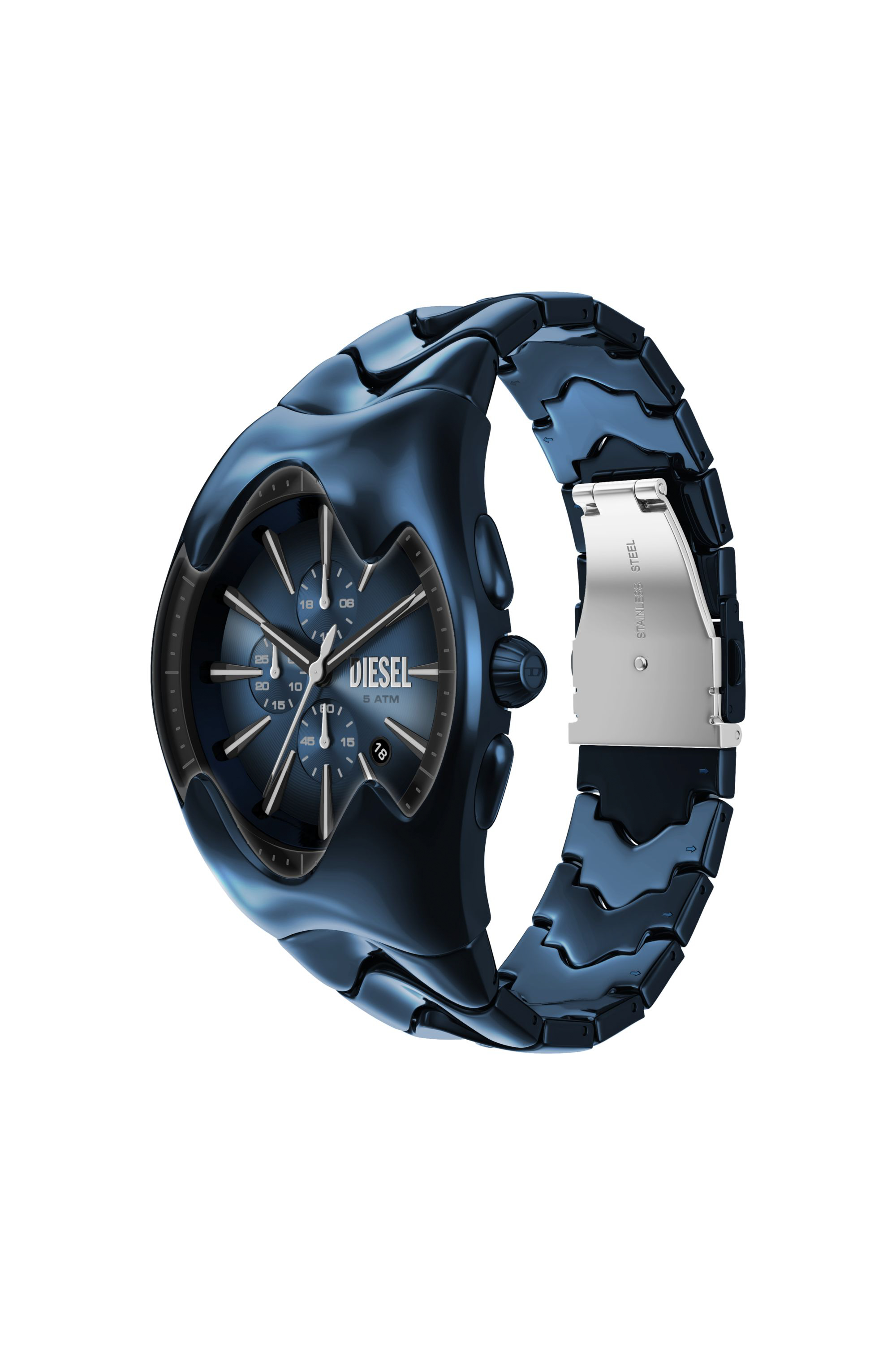 Diesel - DZ4704 WATCH, Montre Mercurial en acier inoxydable bleu Homme in Polychrome - 7