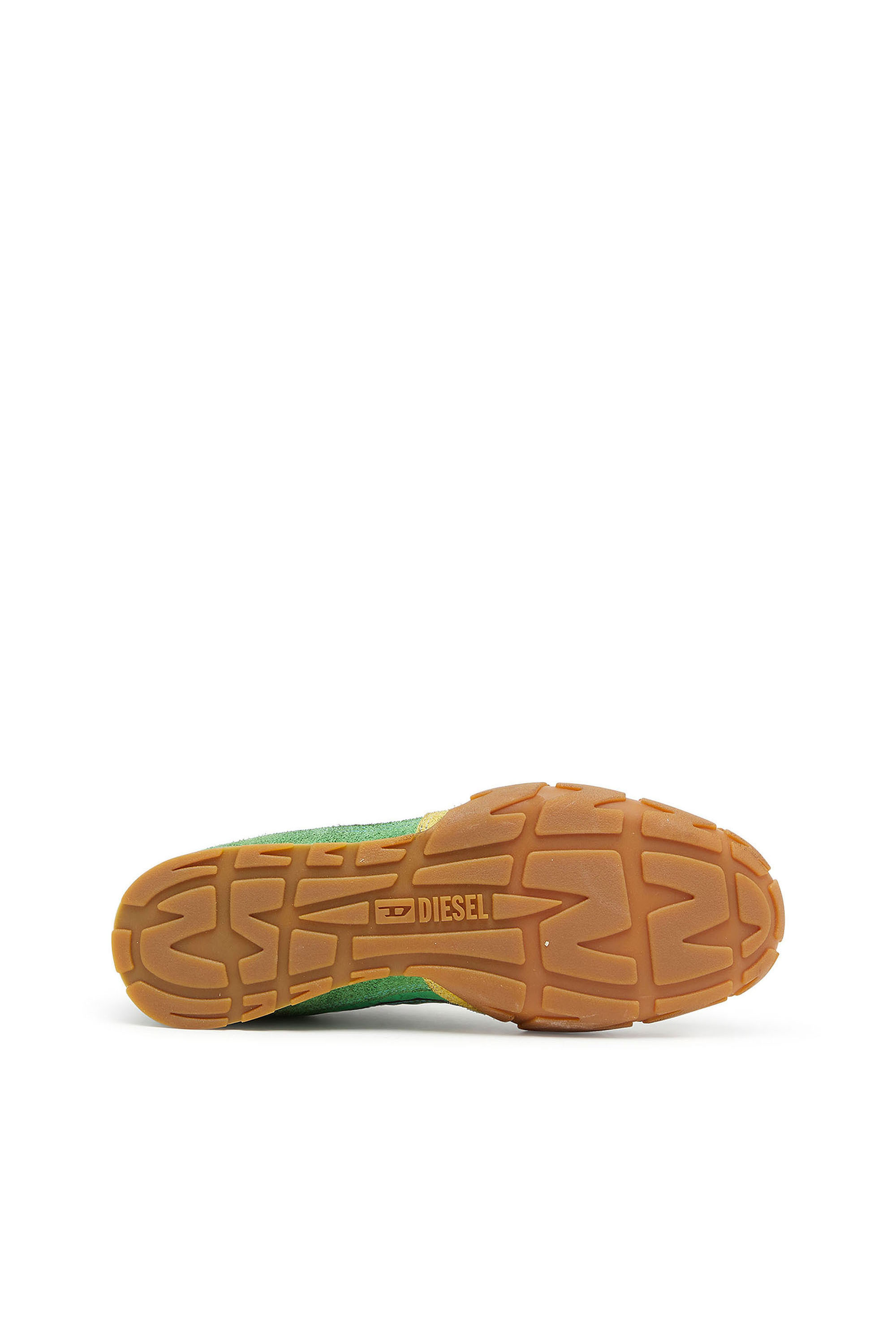 Diesel - S-PAGODHA LOW, S-Pagodha - Baskets en cuir et nylon Homme in Vert - 5