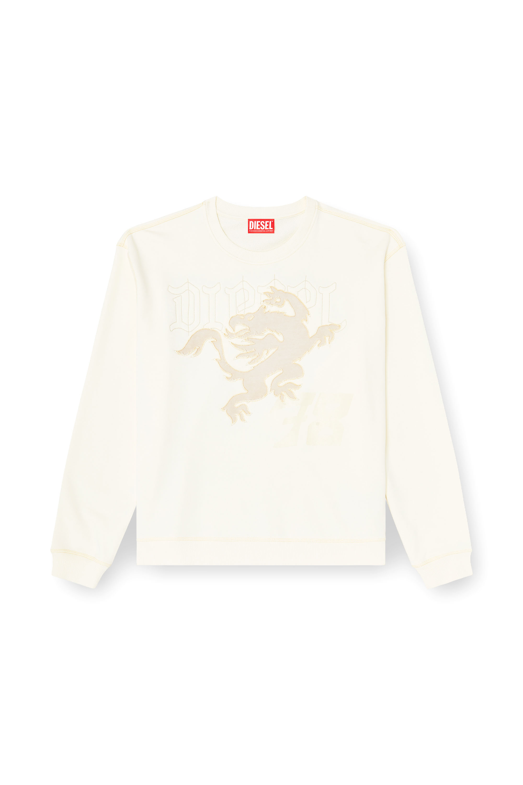 Diesel - S-NORM-AA3, Sweat-shirt avec broderie et imprim&eacute; Homme in ToBeDefined - 2